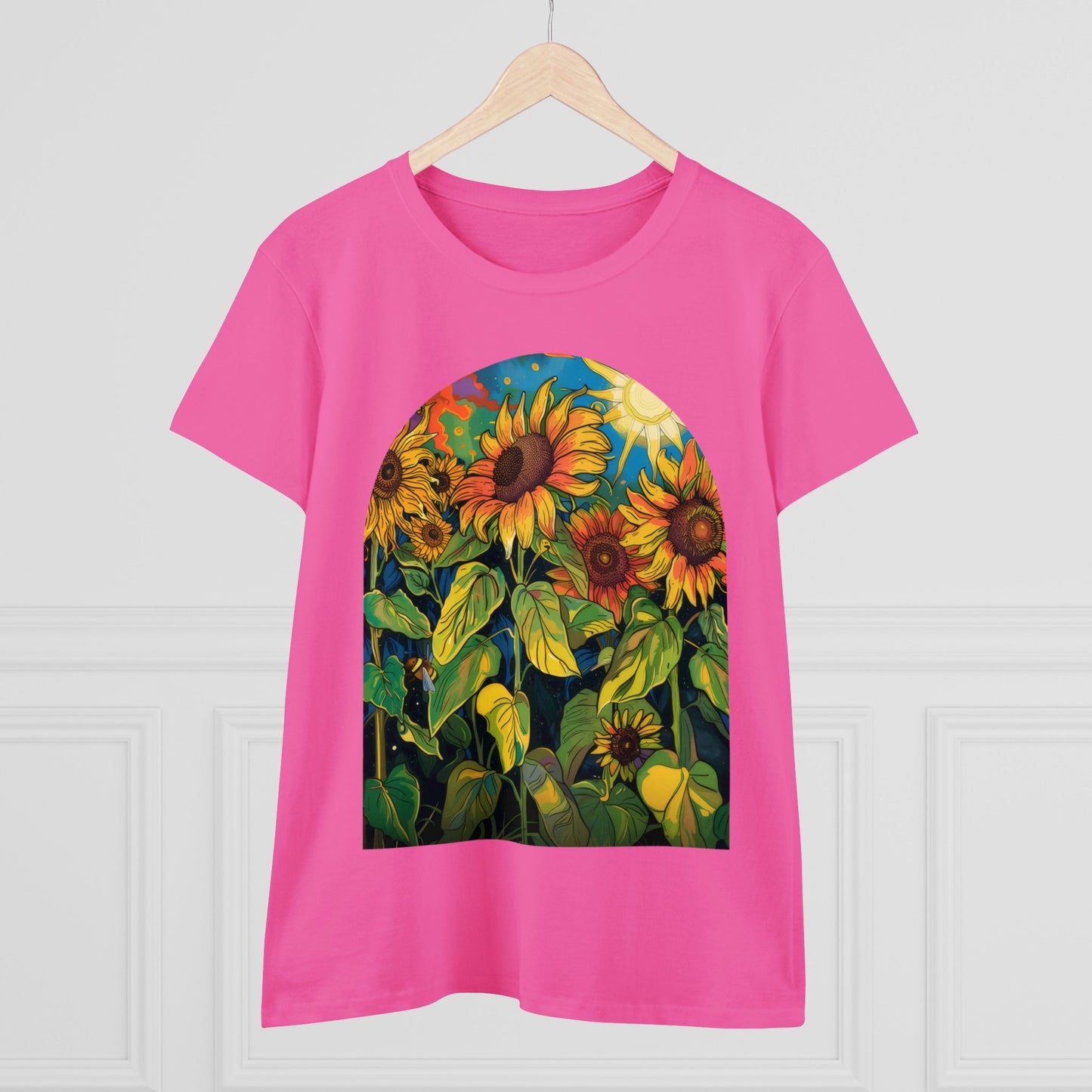 Sunflowers - Women's Midweight Cotton Tee