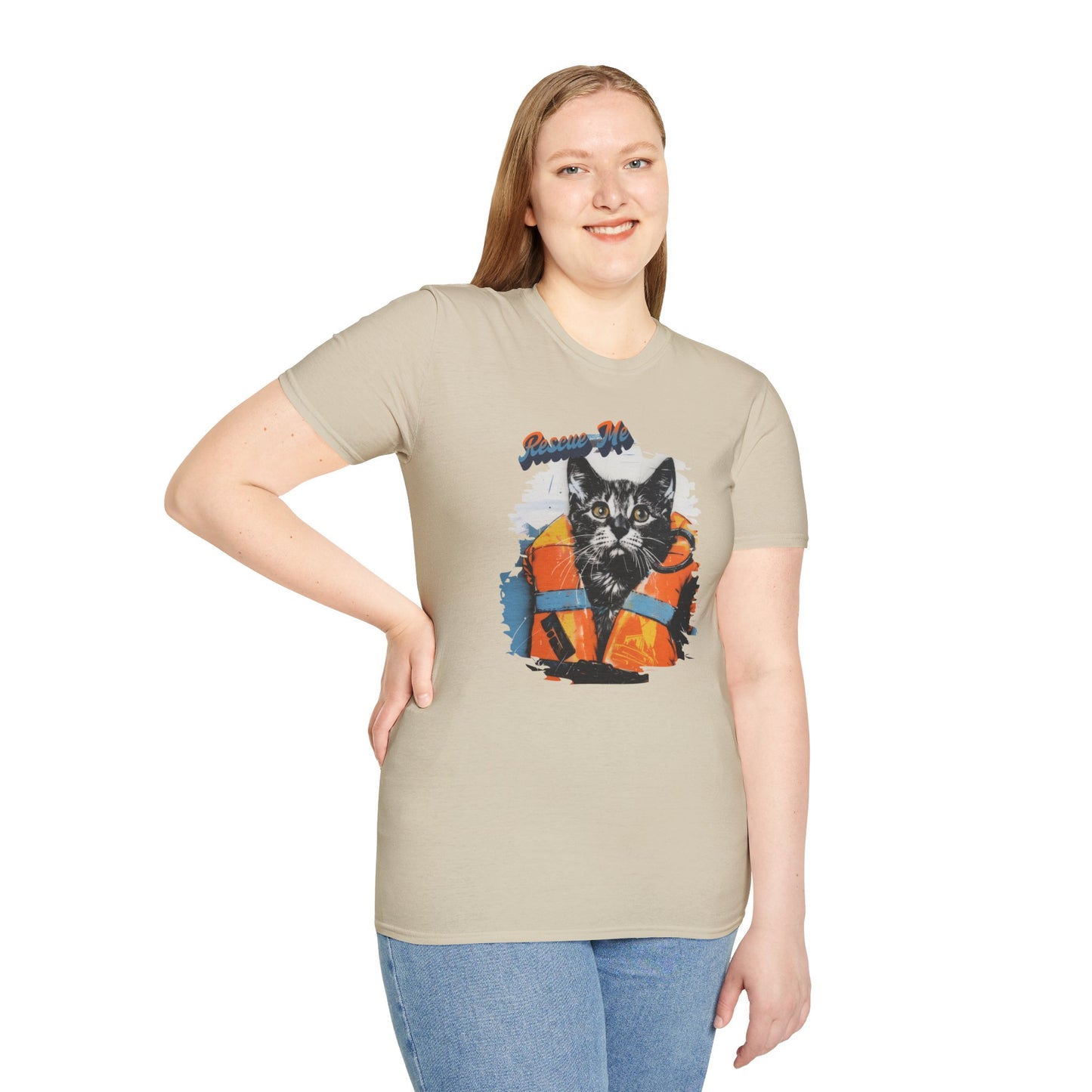 Rescue Cat - Unisex Softstyle T-Shirt