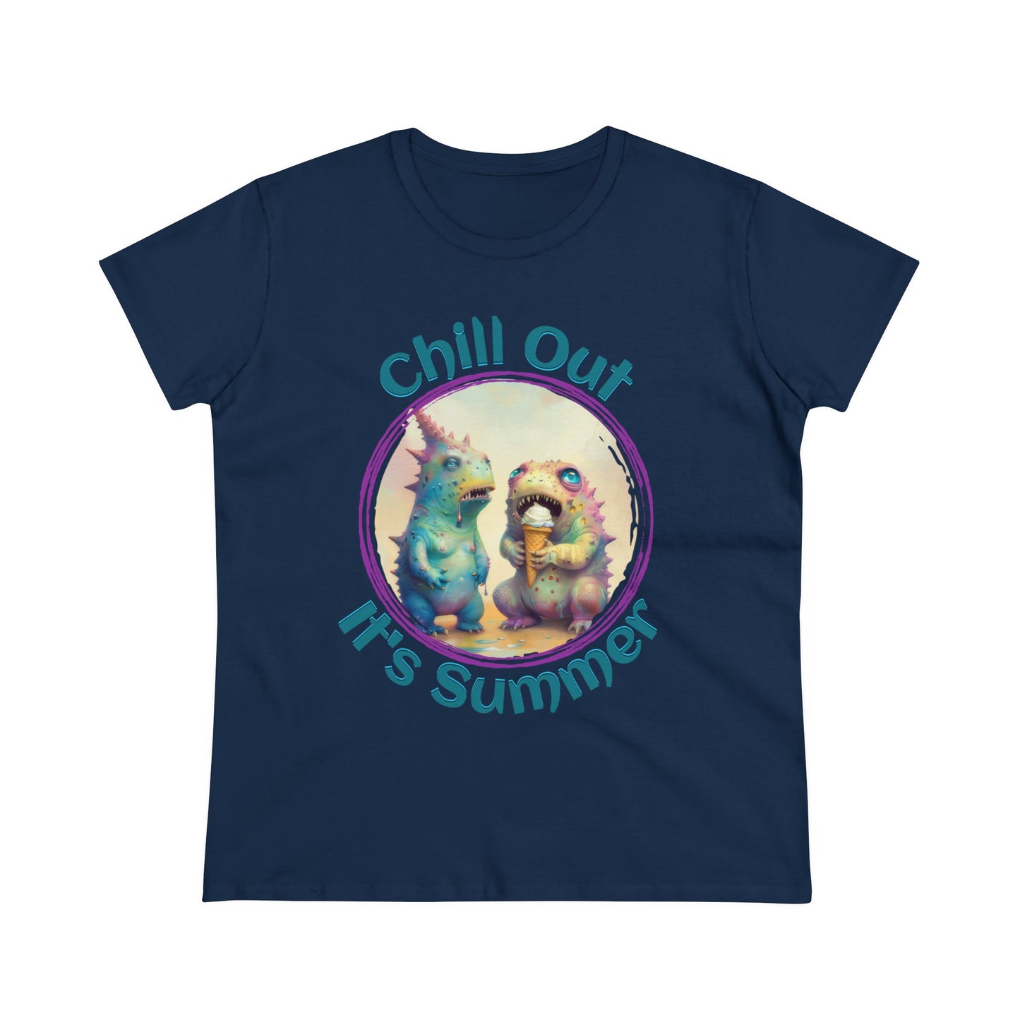 Chill Out, It's Summer - Women's Midweight Cotton Tee