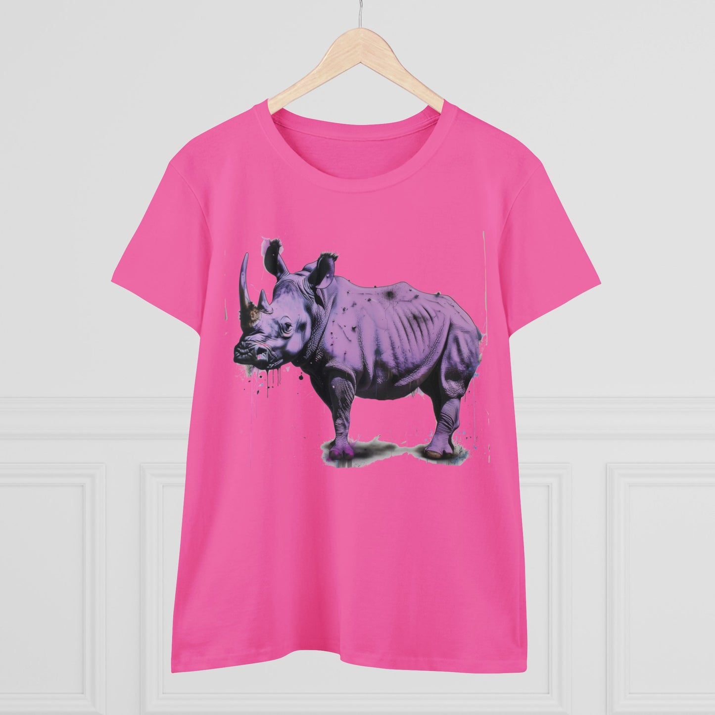 Purple Rhino - Women's Midweight Cotton Tee