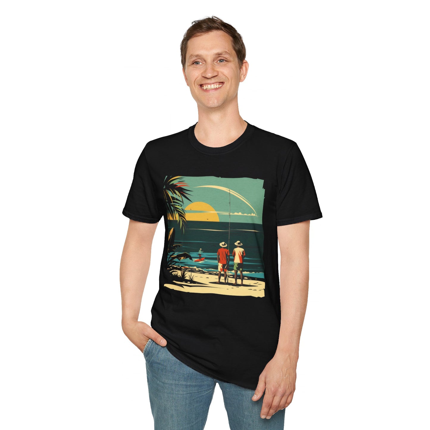 Surf Casting - Unisex Softstyle T-Shirt