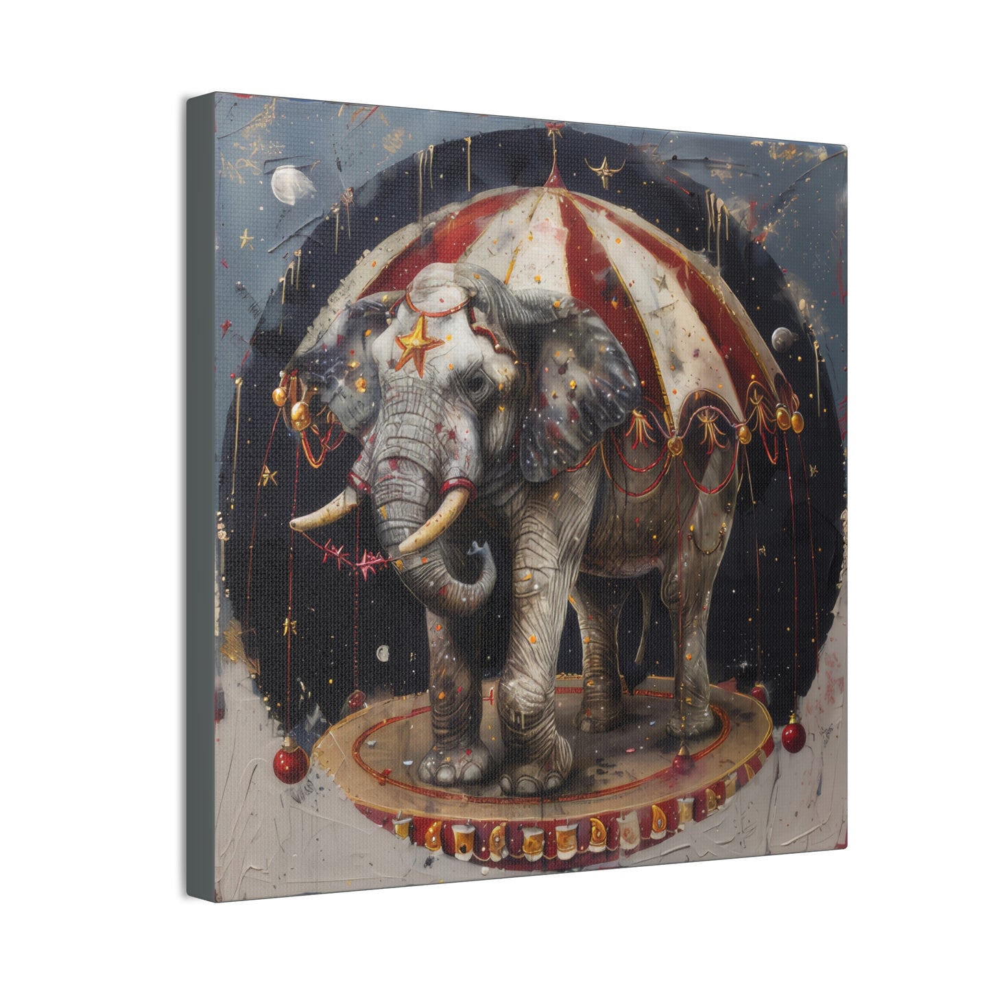 Circus Elephant - Canvas Stretched, 0.75"