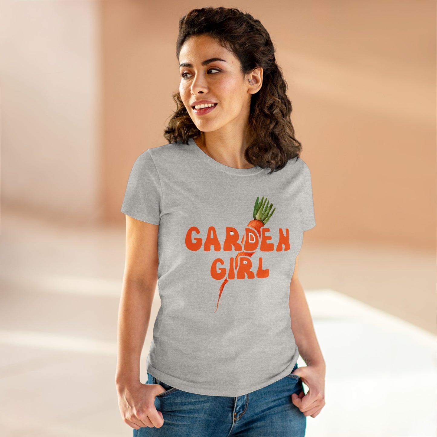 Garden Girl - Gardening - Women's Midweight Cotton Tee