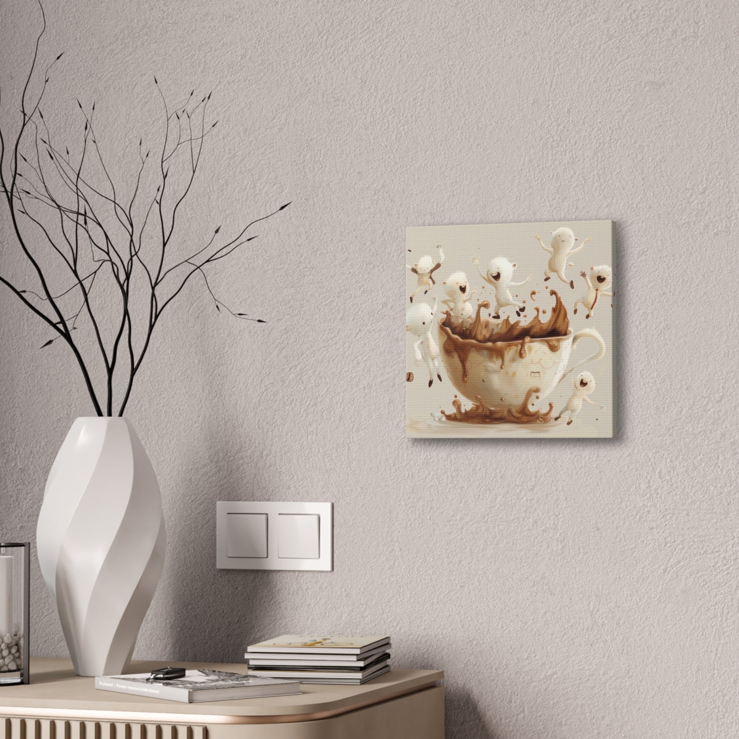 Coffee Monsters - Canvas Stretched, 0.75"