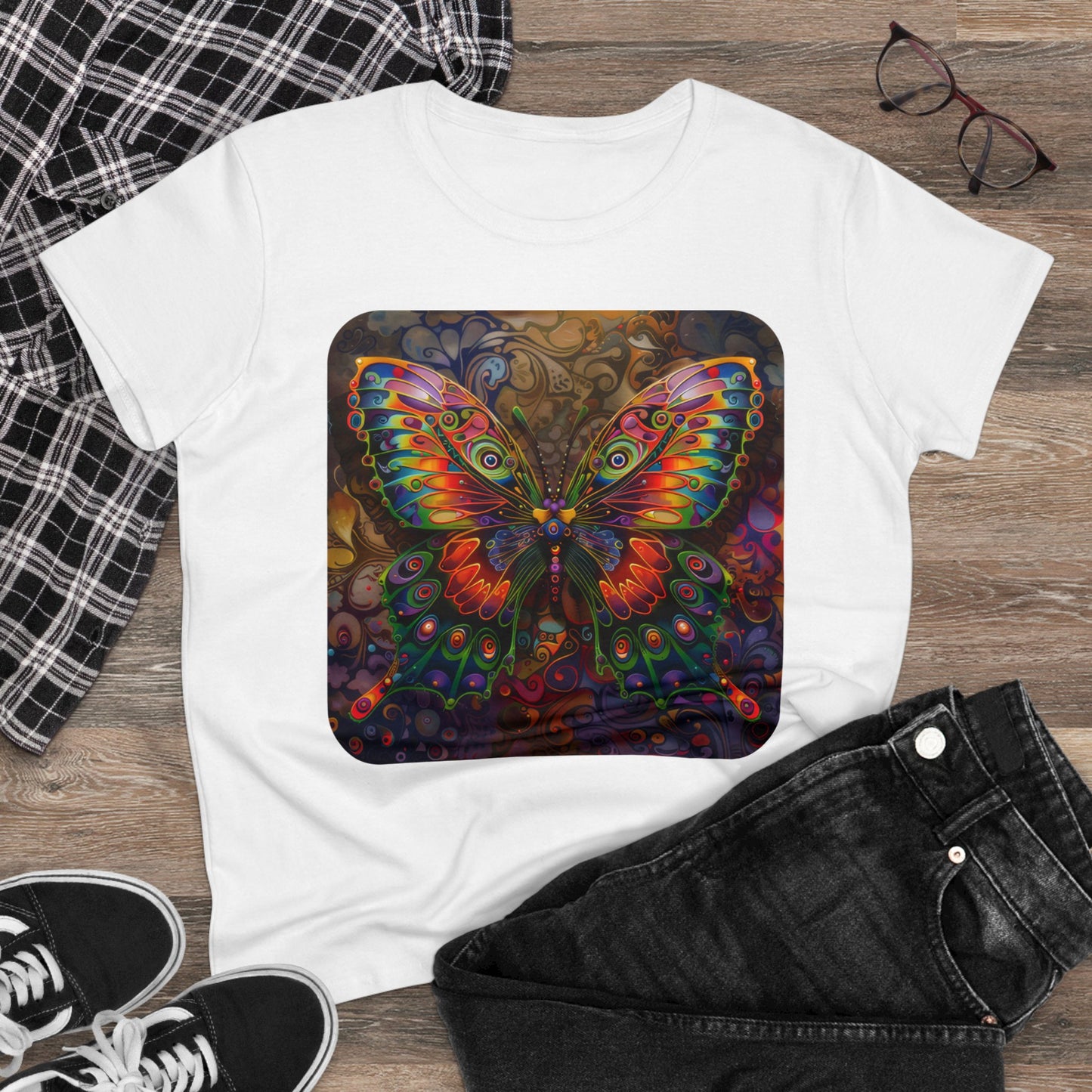 Butterfly - Women's Midweight Cotton Tee