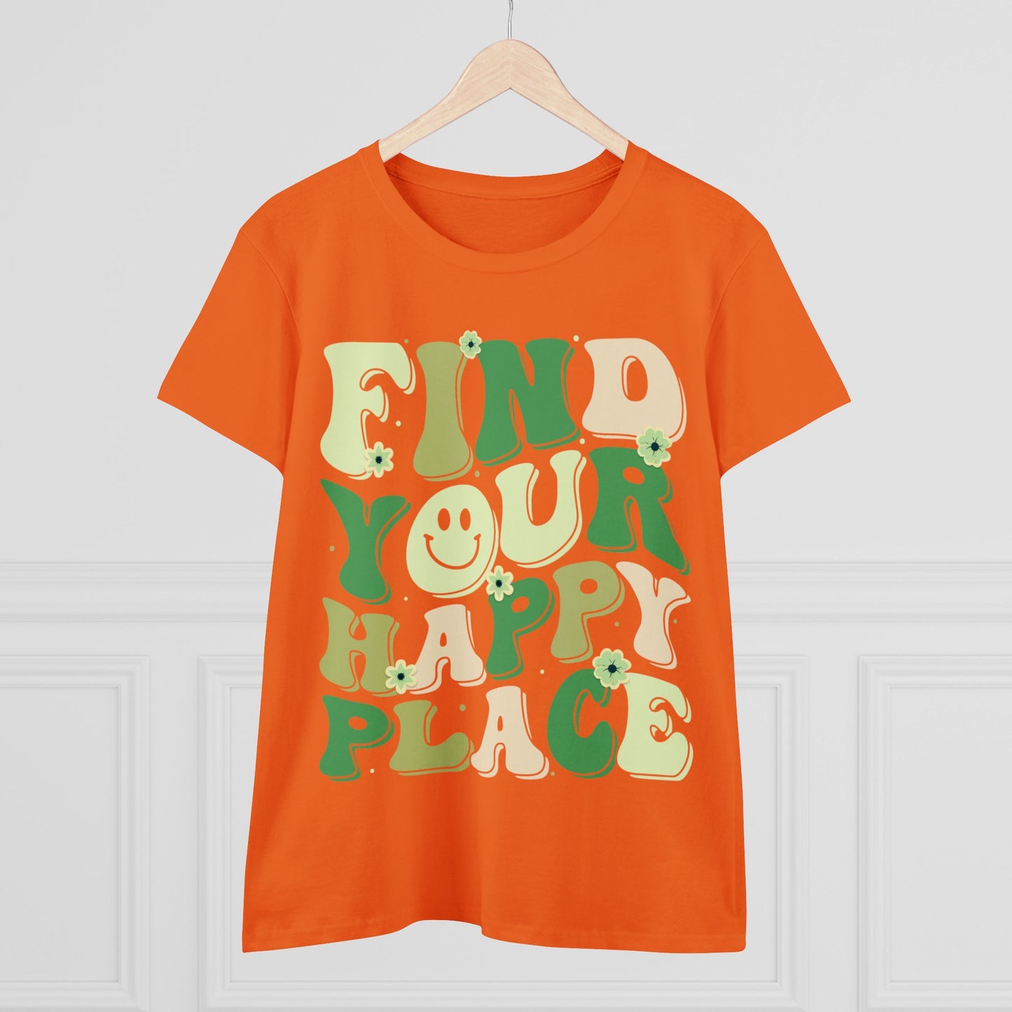 Find Your Happy Place - Gardening - Women's Midweight Cotton Tee