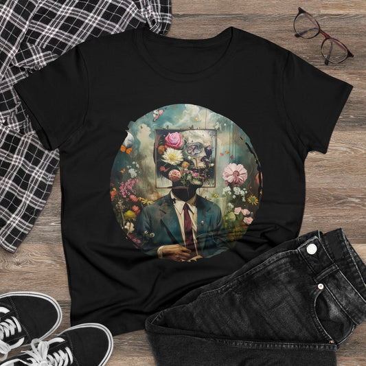 Flowers on My Mind - Women's Midweight Cotton Tee