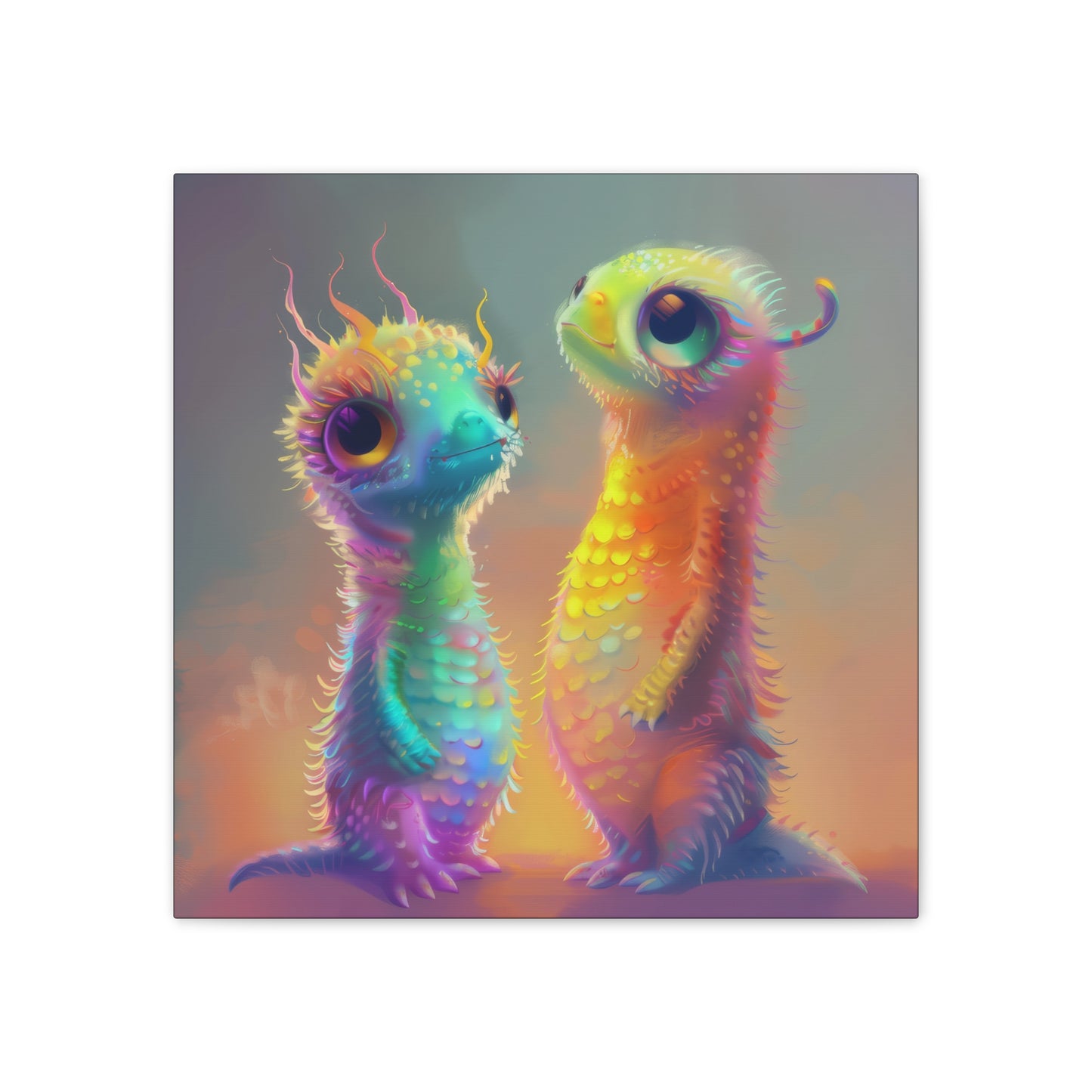 Iridescent Creatures - Canvas Stretched, 0.75"