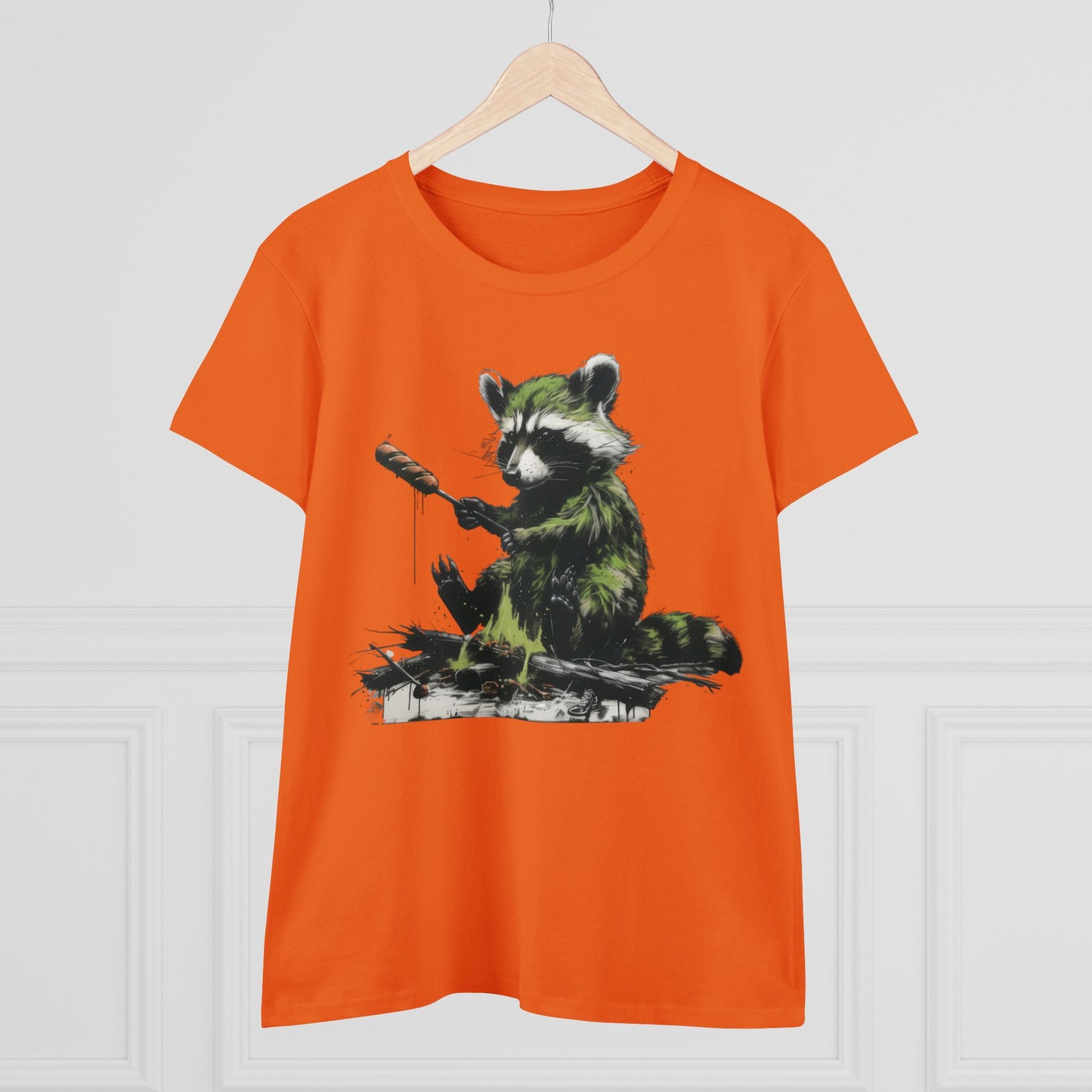 Raccoon Cookout - Women's Midweight Cotton Tee