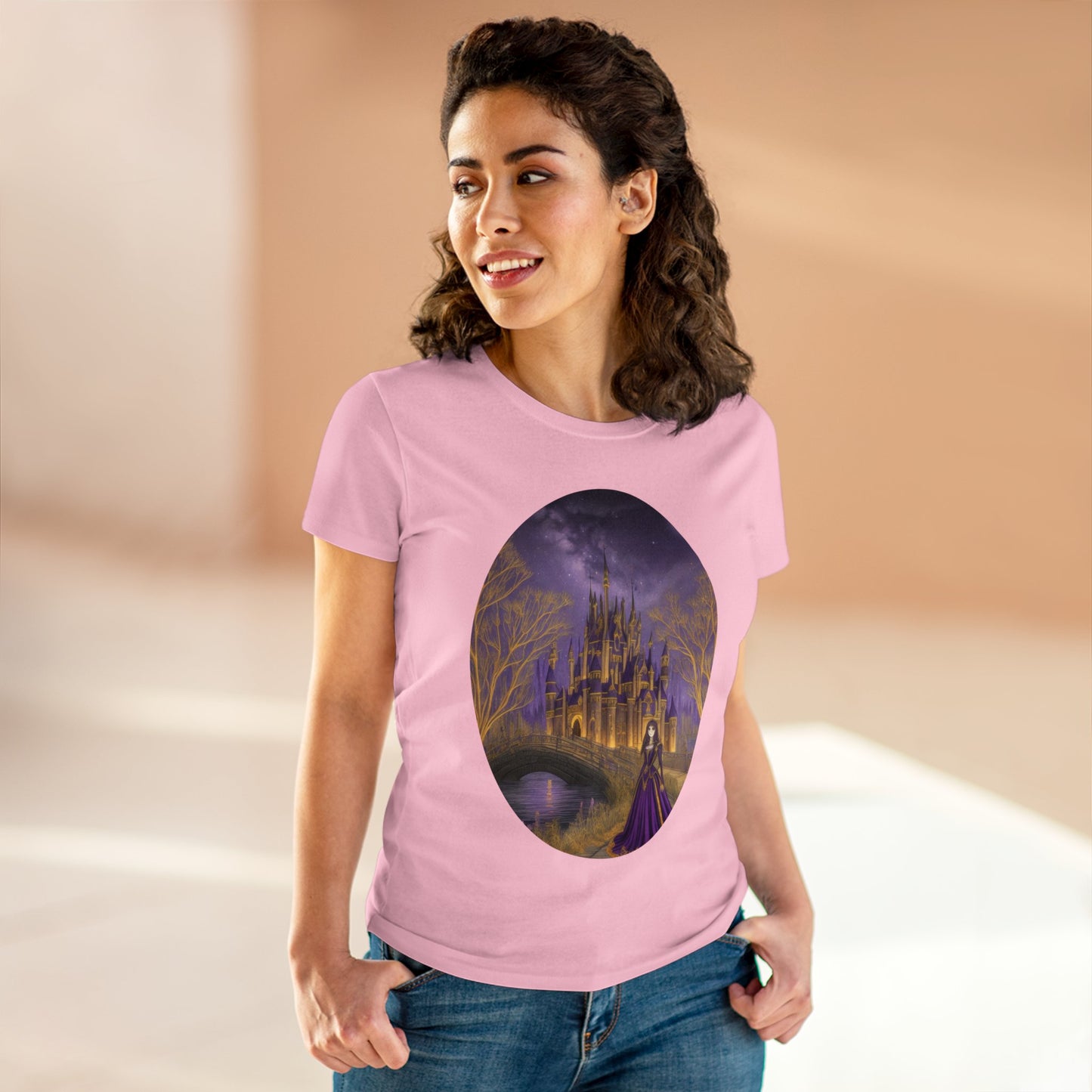 The Purple Castle - Fantasy - Women's Midweight Cotton Tee