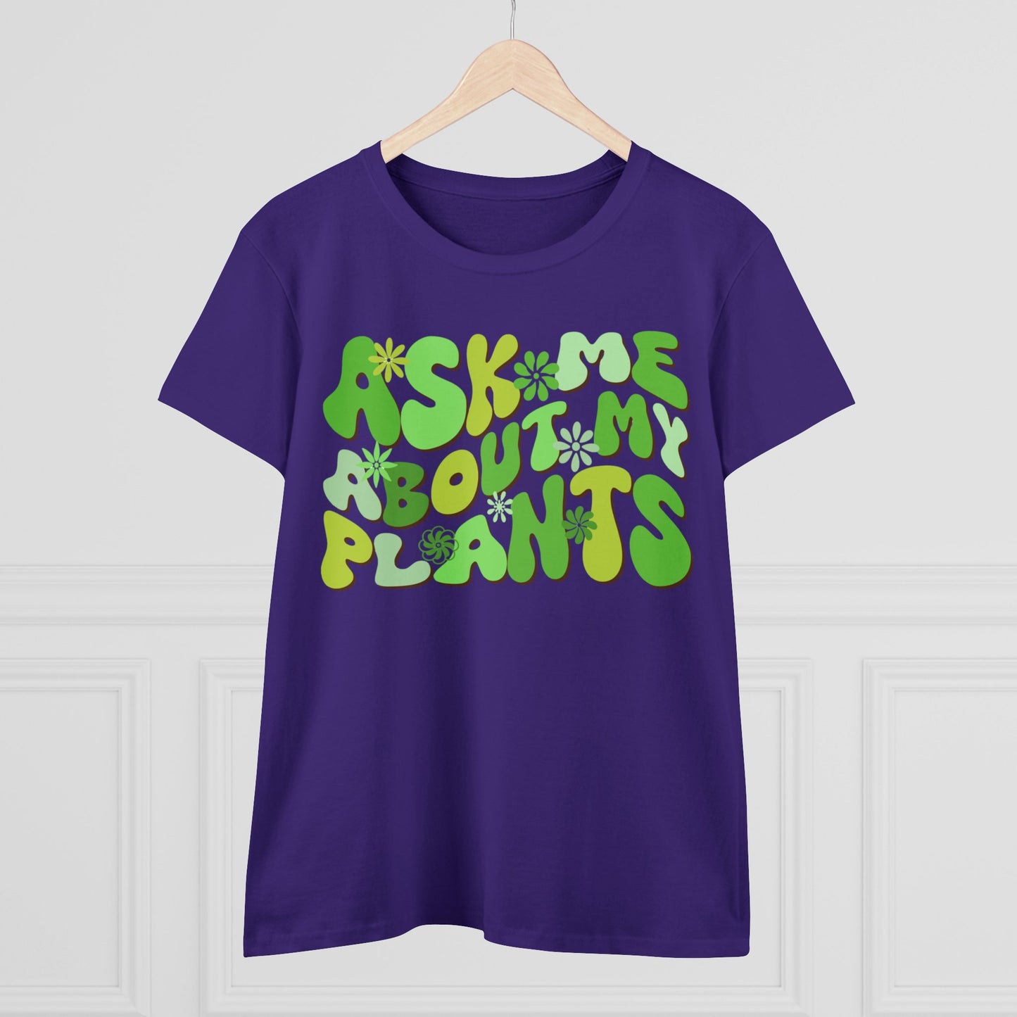 Ask Me About My Plants - Gardening - Women's Midweight Cotton Tee