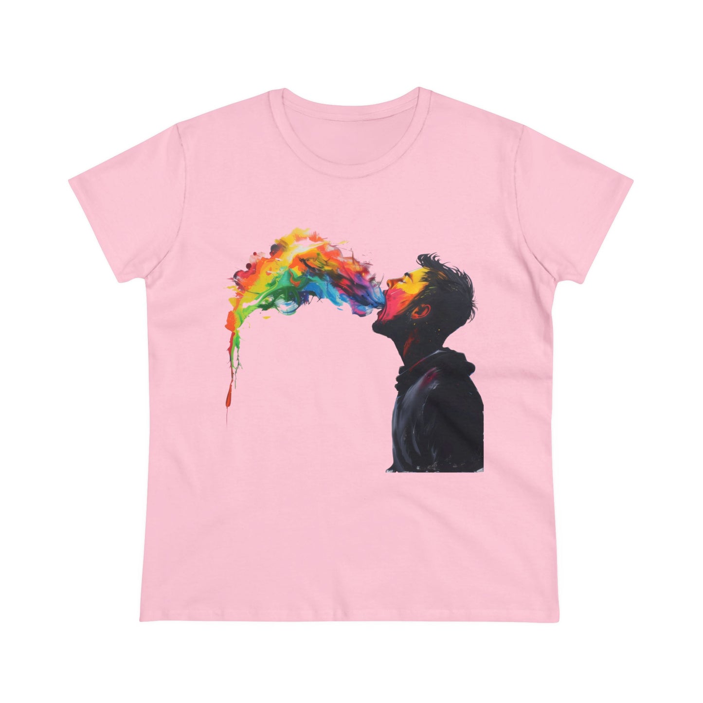 Rainbow Breath - Women's Midweight Cotton Tee