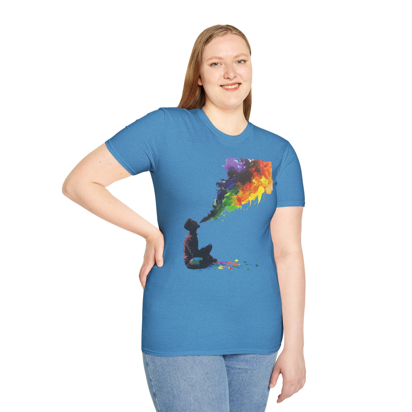 Rainbow Breath - Unisex Softstyle T-Shirt