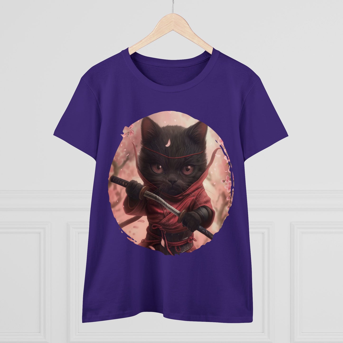 Ninja Kitty - Women's Midweight Cotton Tee