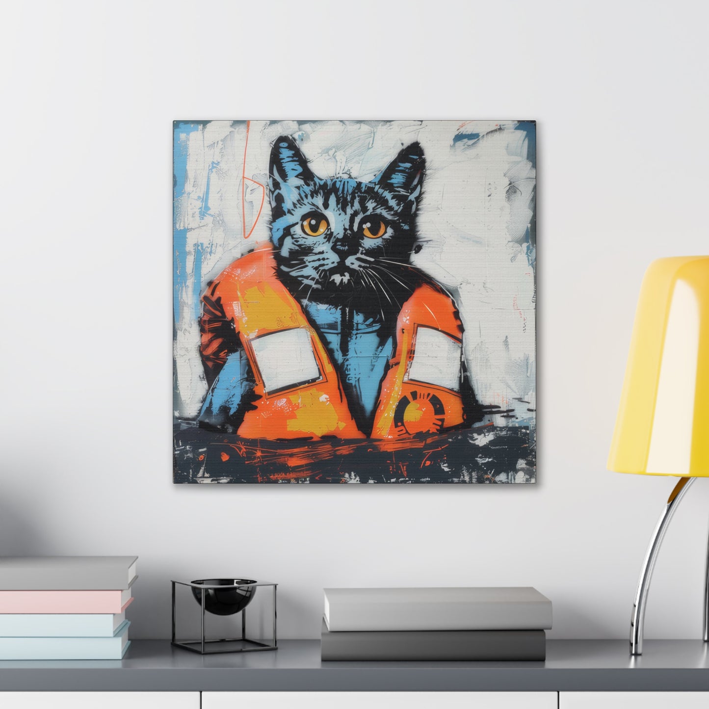 Rescue Cat - Canvas Stretched, 0.75"