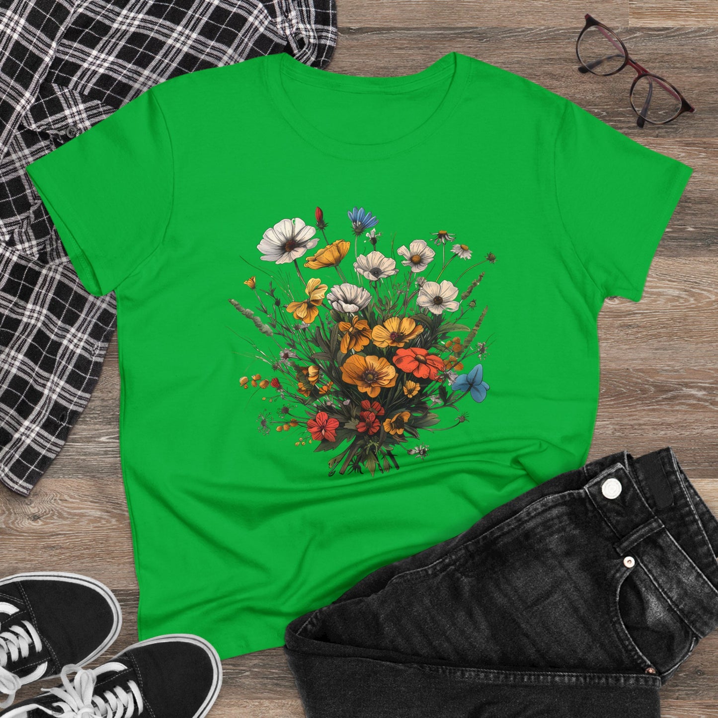 Wildflowers - Women's Midweight Cotton Tee