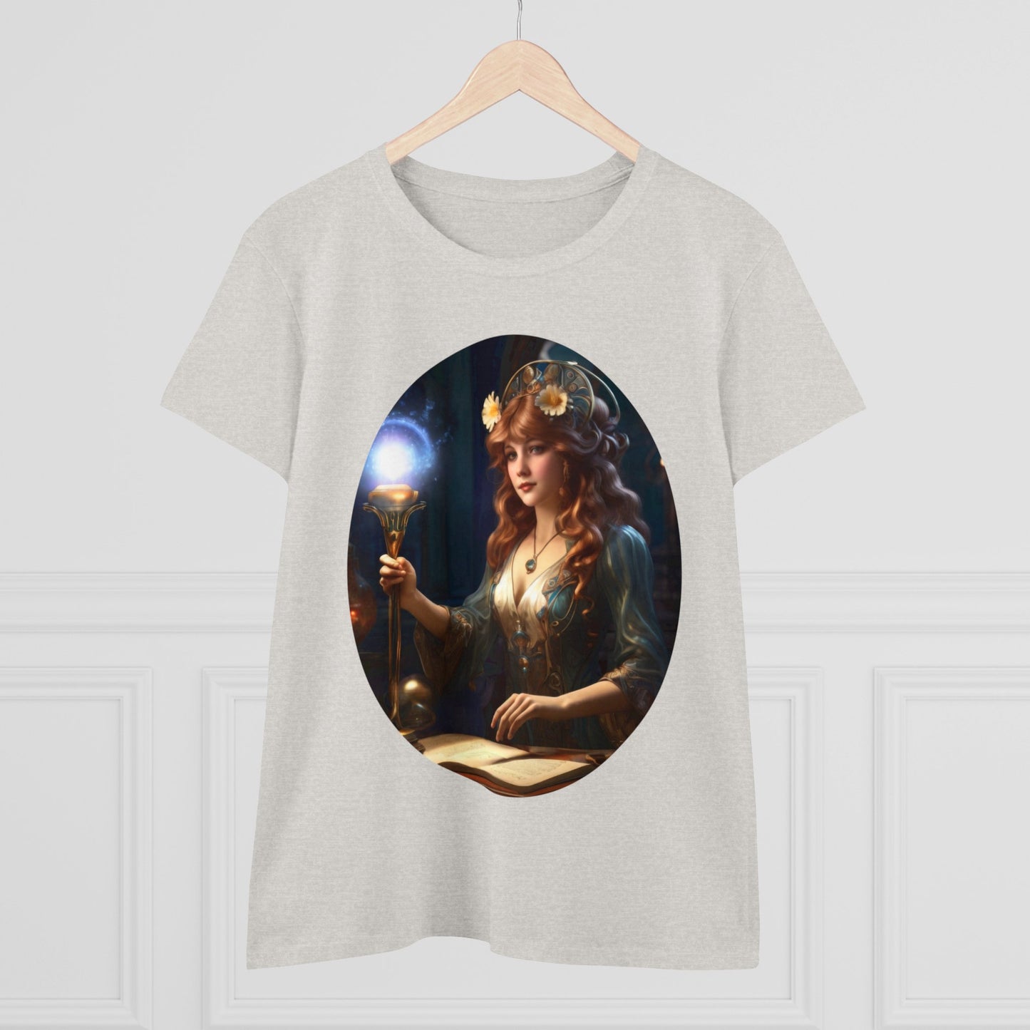 The Sorceress - Fantasy - Women's Midweight Cotton Tee