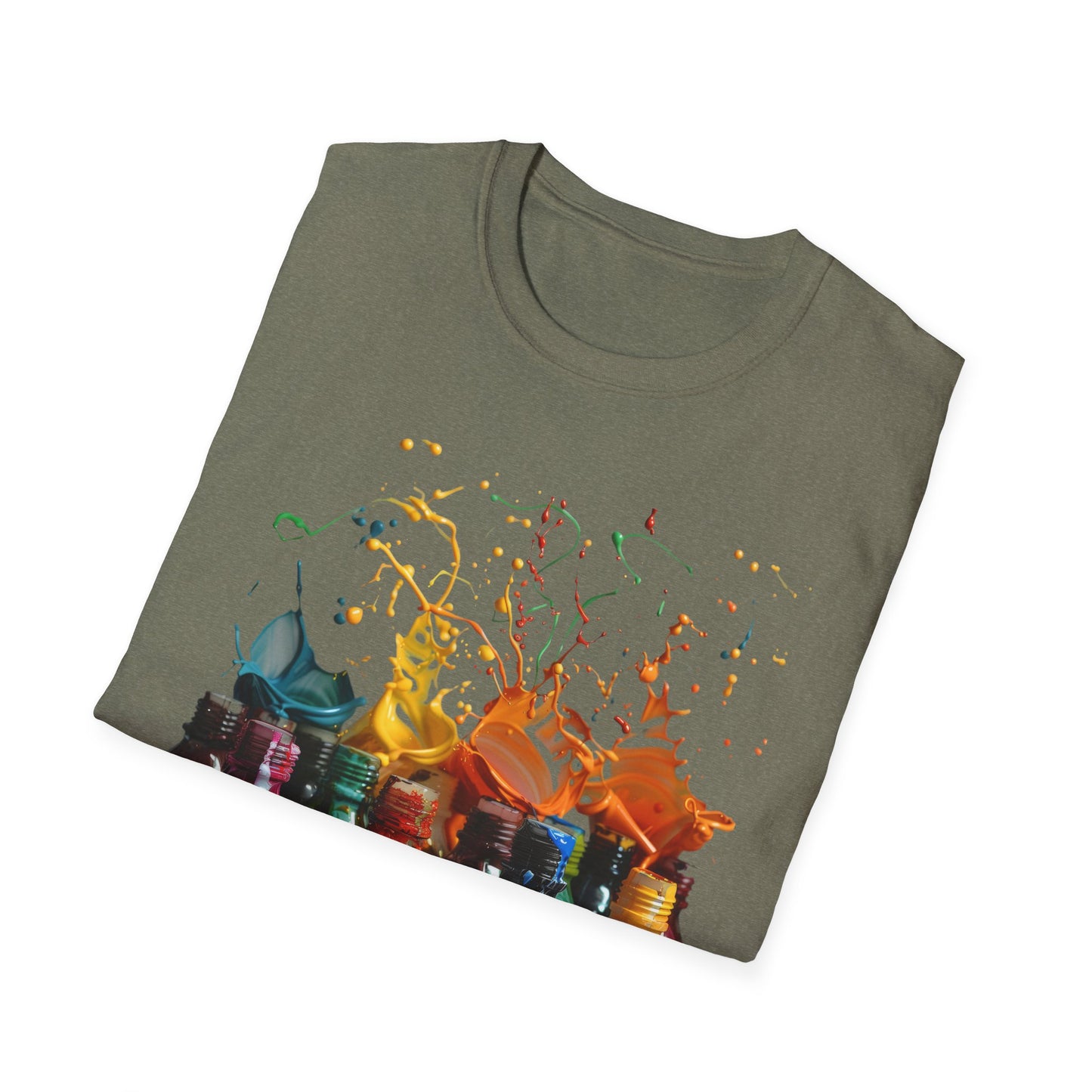 Paint Spill - Unisex Softstyle T-Shirt