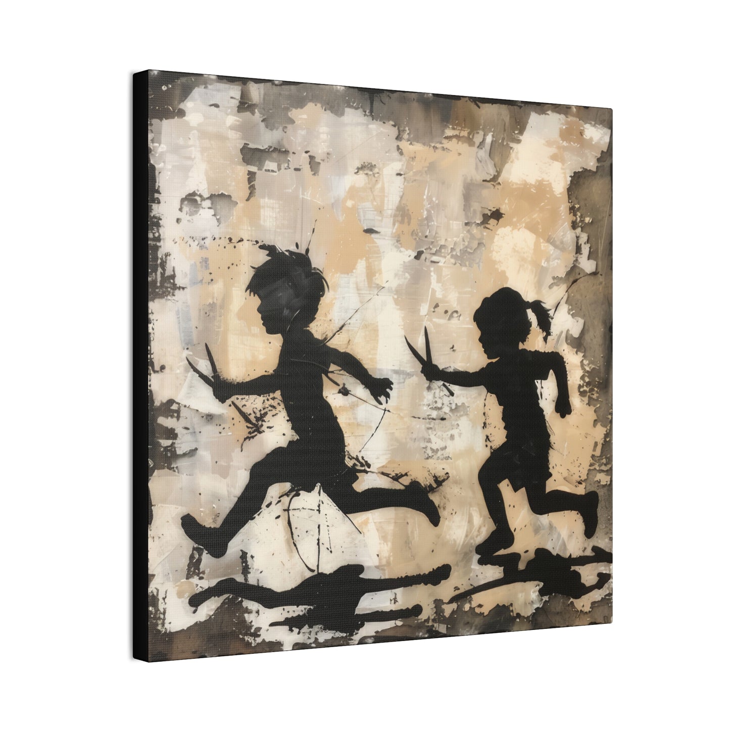 Running With Scissors - Canvas Stretched, 0.75" - Canvas Stretched, 0.75"