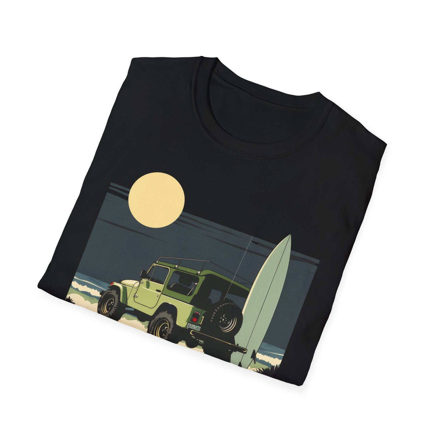 Jeep on the Beach - Unisex Softstyle T-Shirt