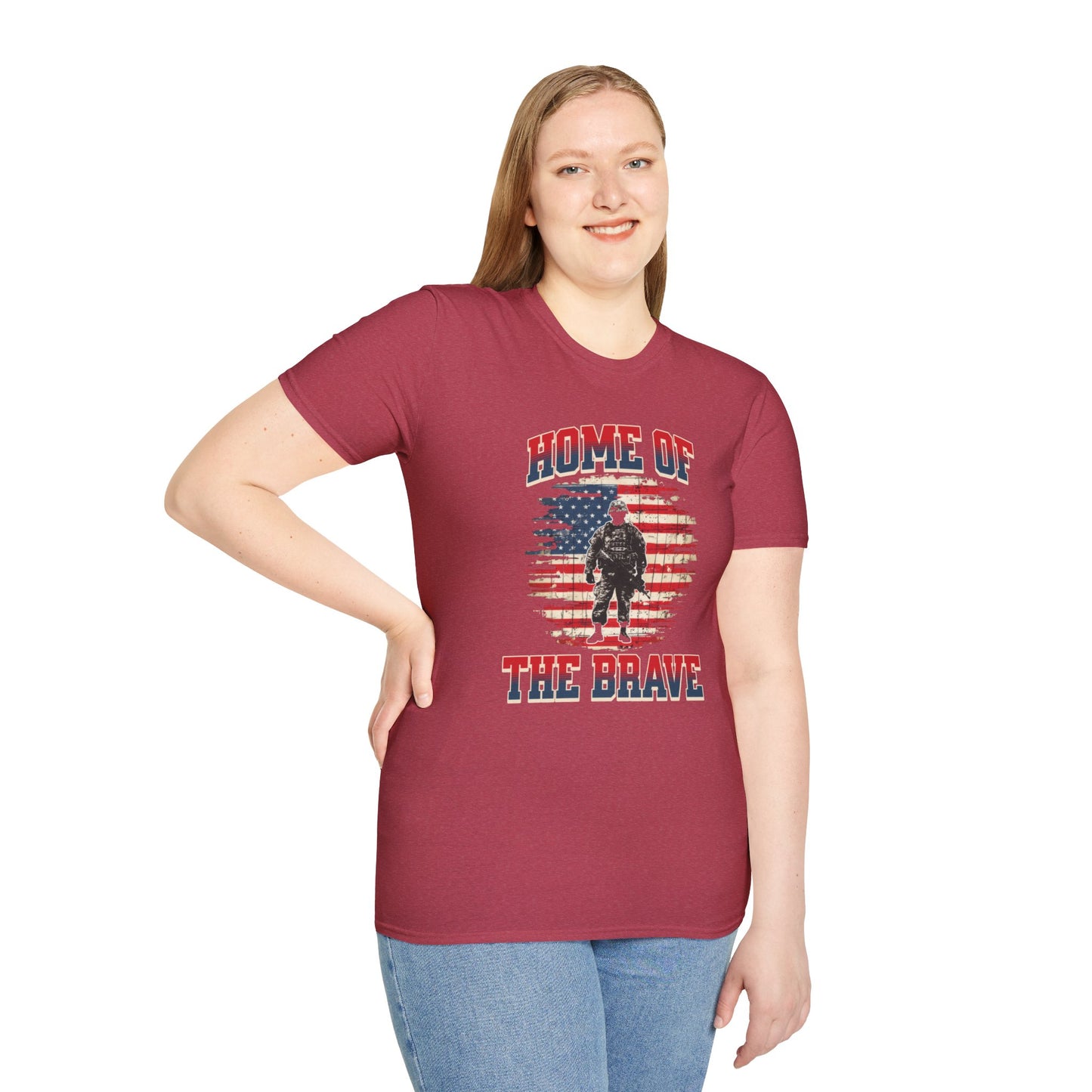 Home of the Brave - Unisex Softstyle T-Shirt