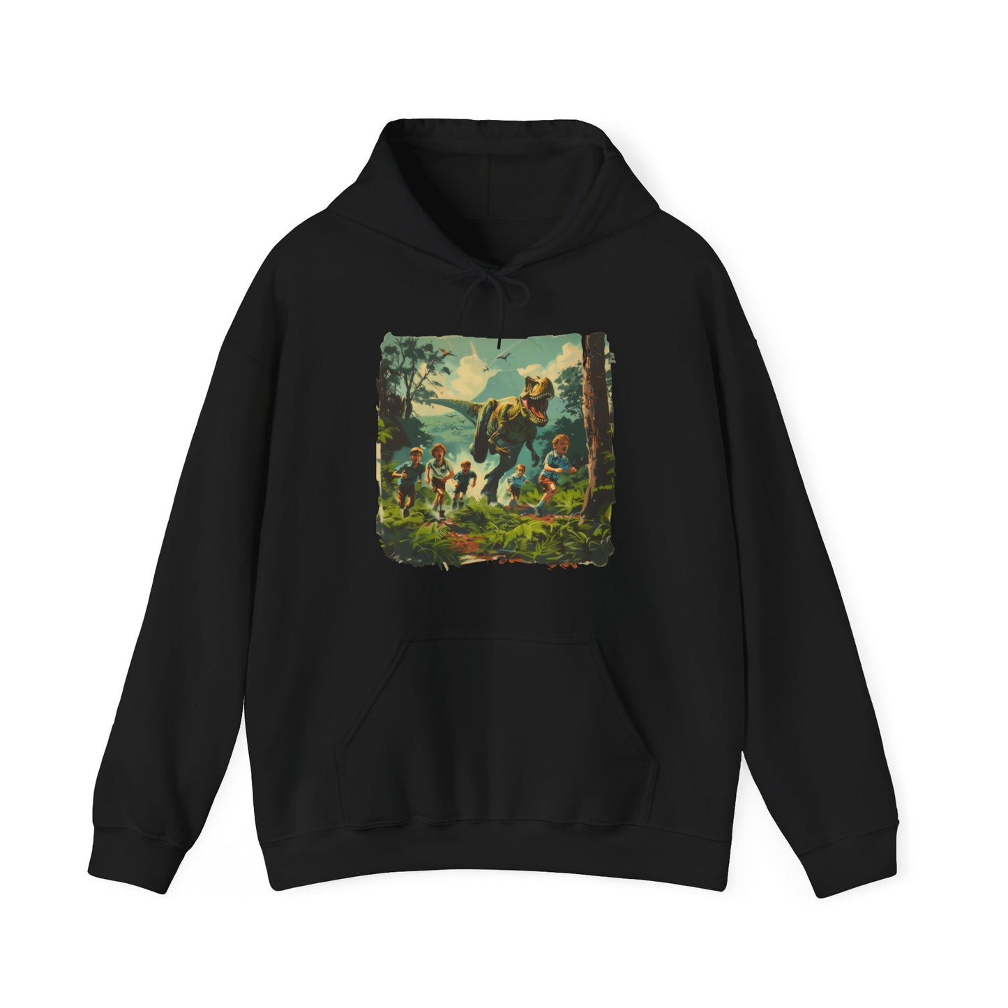 Dinosaur Chase - Unisex Heavy Blend™ Hooded Sweatshirt