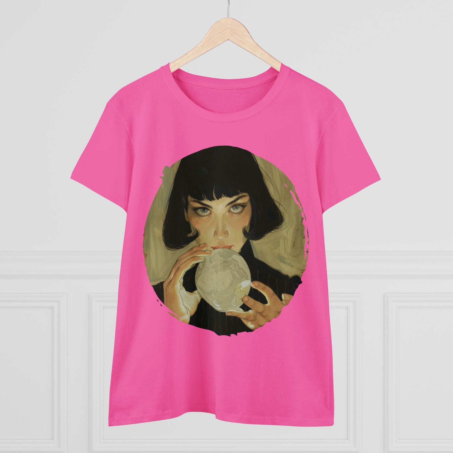 Crystal Ball - Mysticism - Women's Midweight Cotton Tee