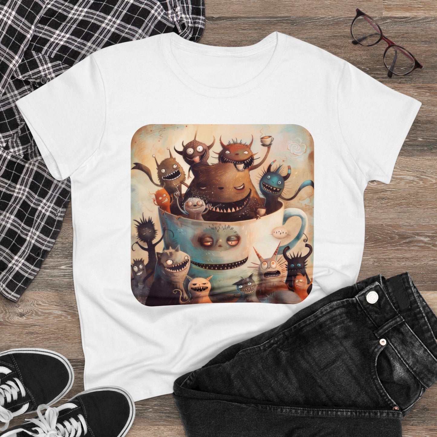 Coffee Critters - Women's Midweight Cotton Tee