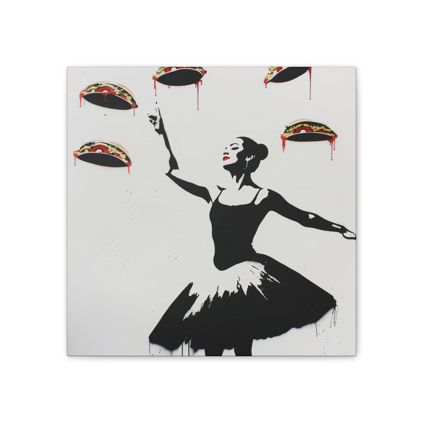 Ballerina of Tacos - Canvas Stretched, 0.75"