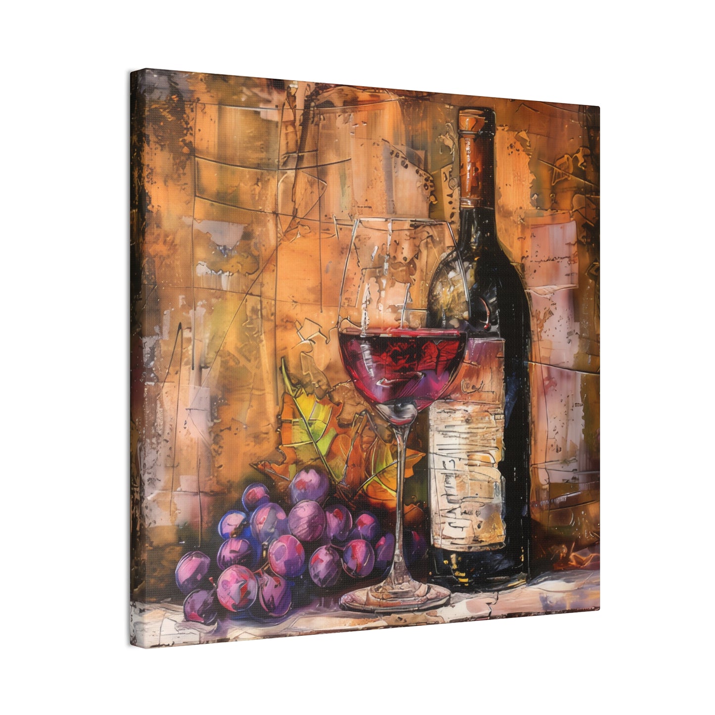 Wine - Canvas Stretched, 0.75"