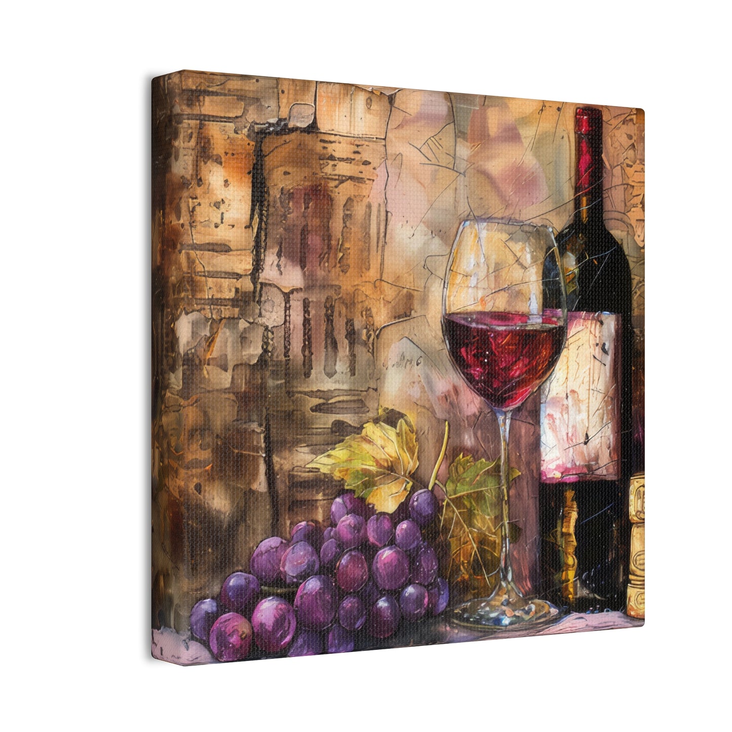 Wine - Canvas Stretched, 0.75"