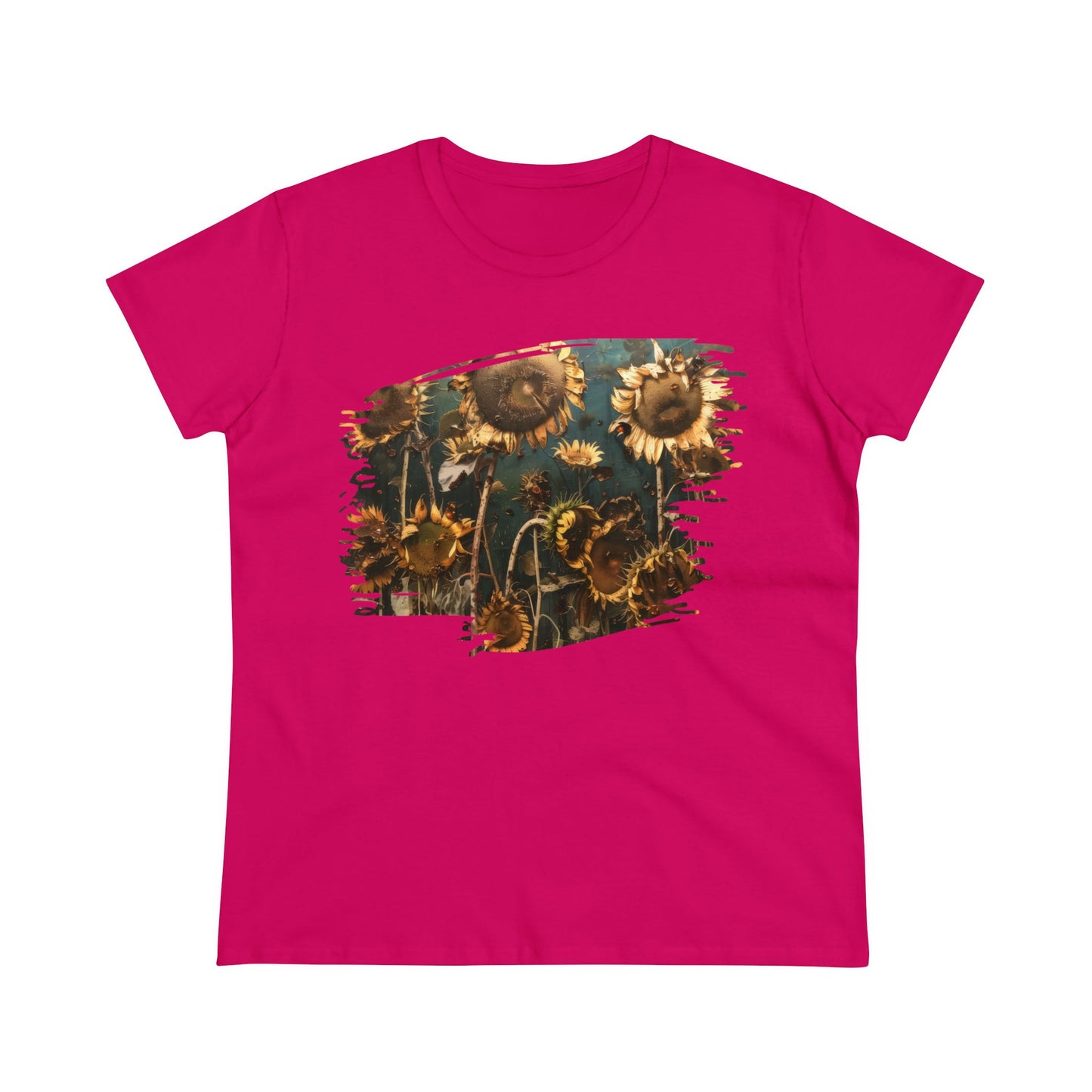 Sunflowers Wilting - Women's Midweight Cotton Tee