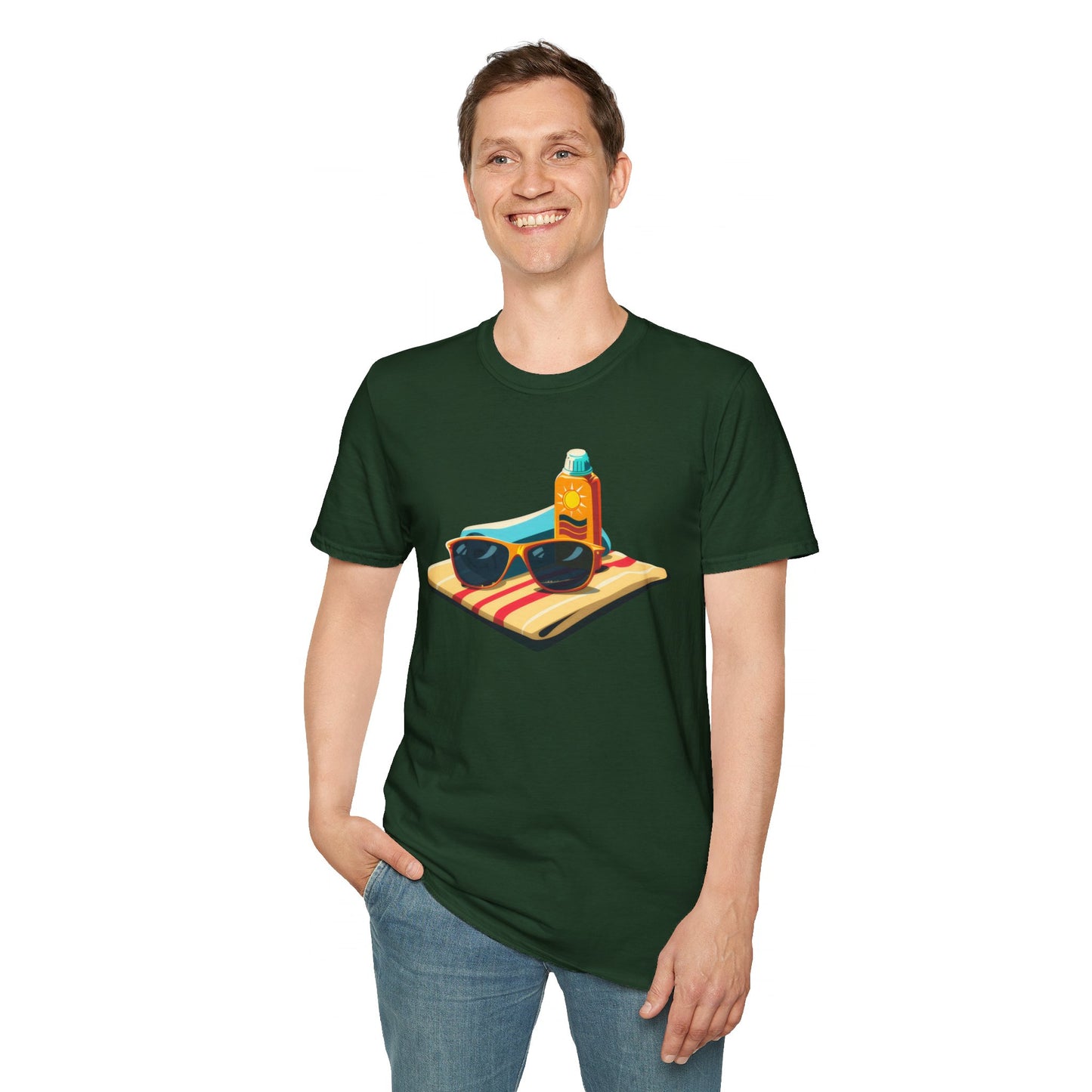 Beach Time! - Unisex Softstyle T-Shirt