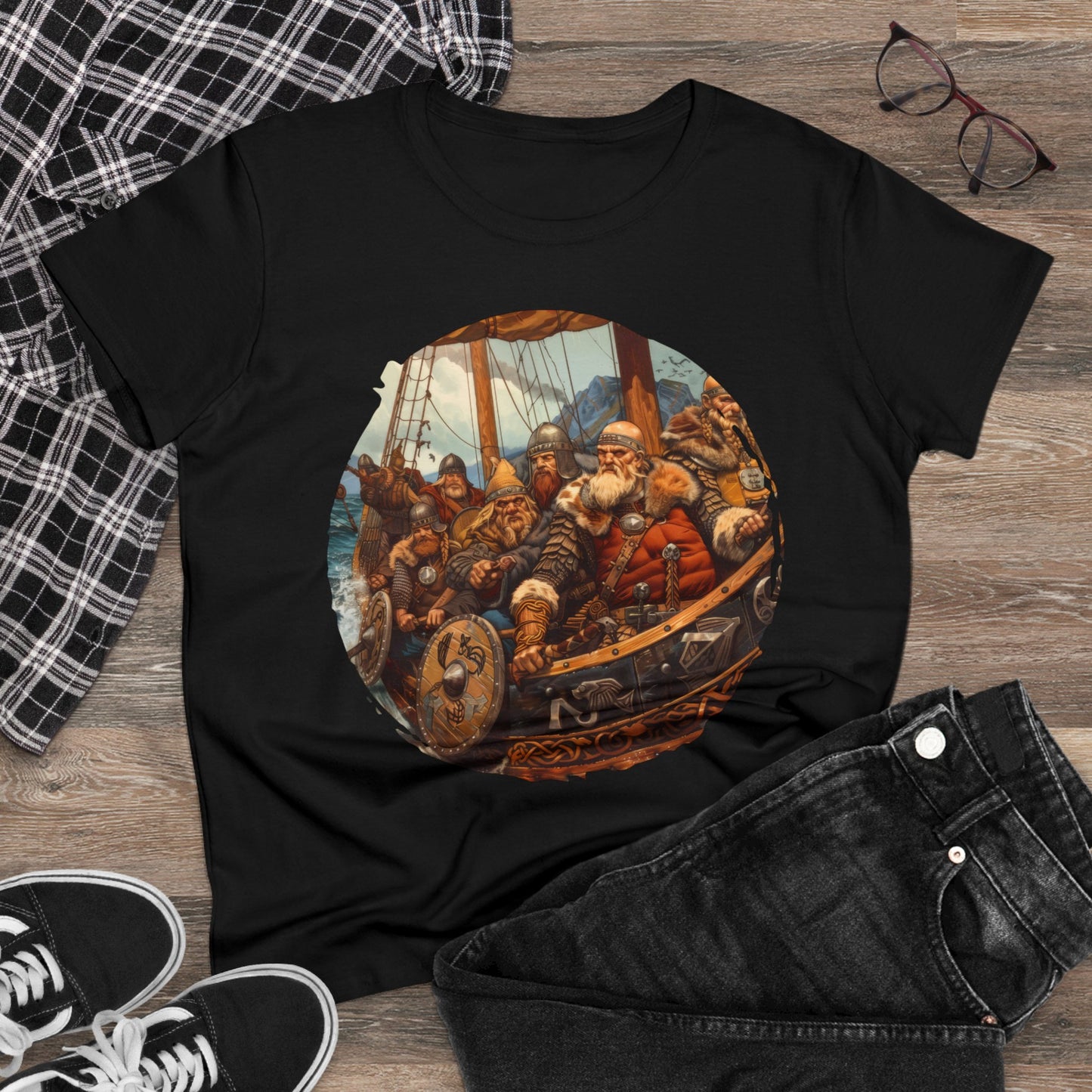 Vikings - Fantasy - Women's Midweight Cotton Tee