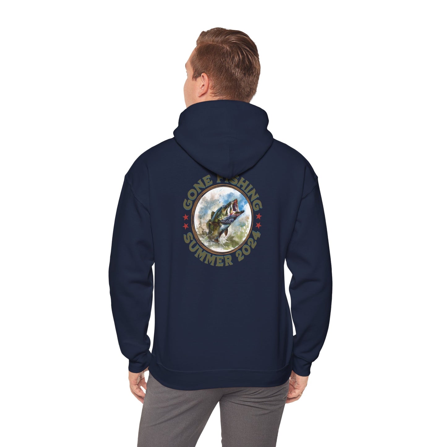 Gone Fishing - Unisex Heavy Blend™ Hooded Sweatshirt