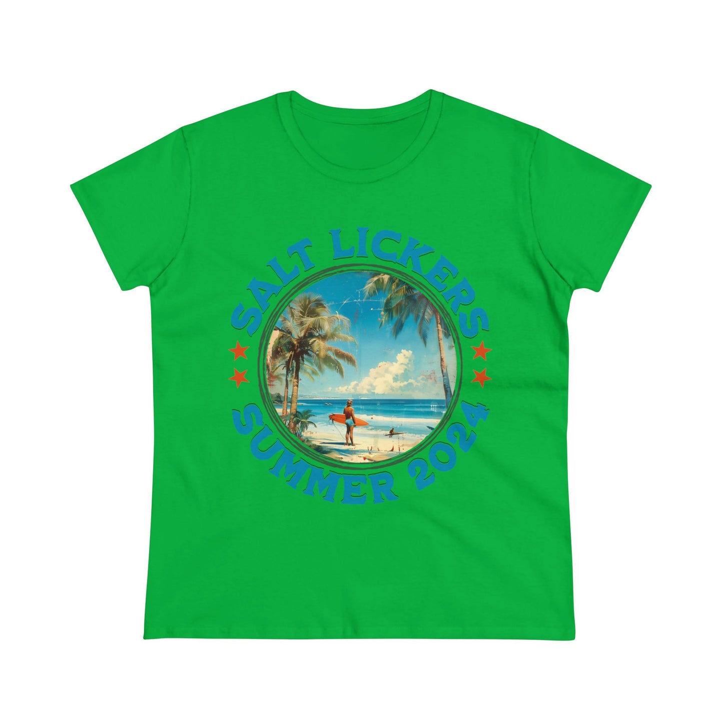 Surfing - Women's Midweight Cotton Tee