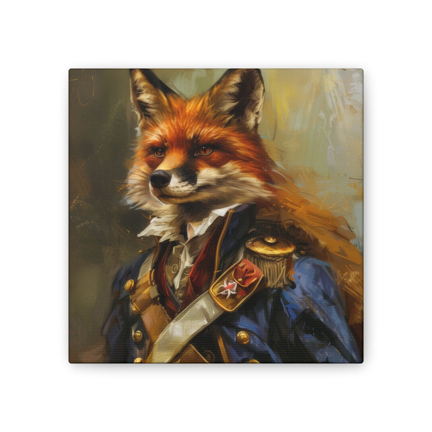 Major Fox - Canvas Stretched, 0.75"