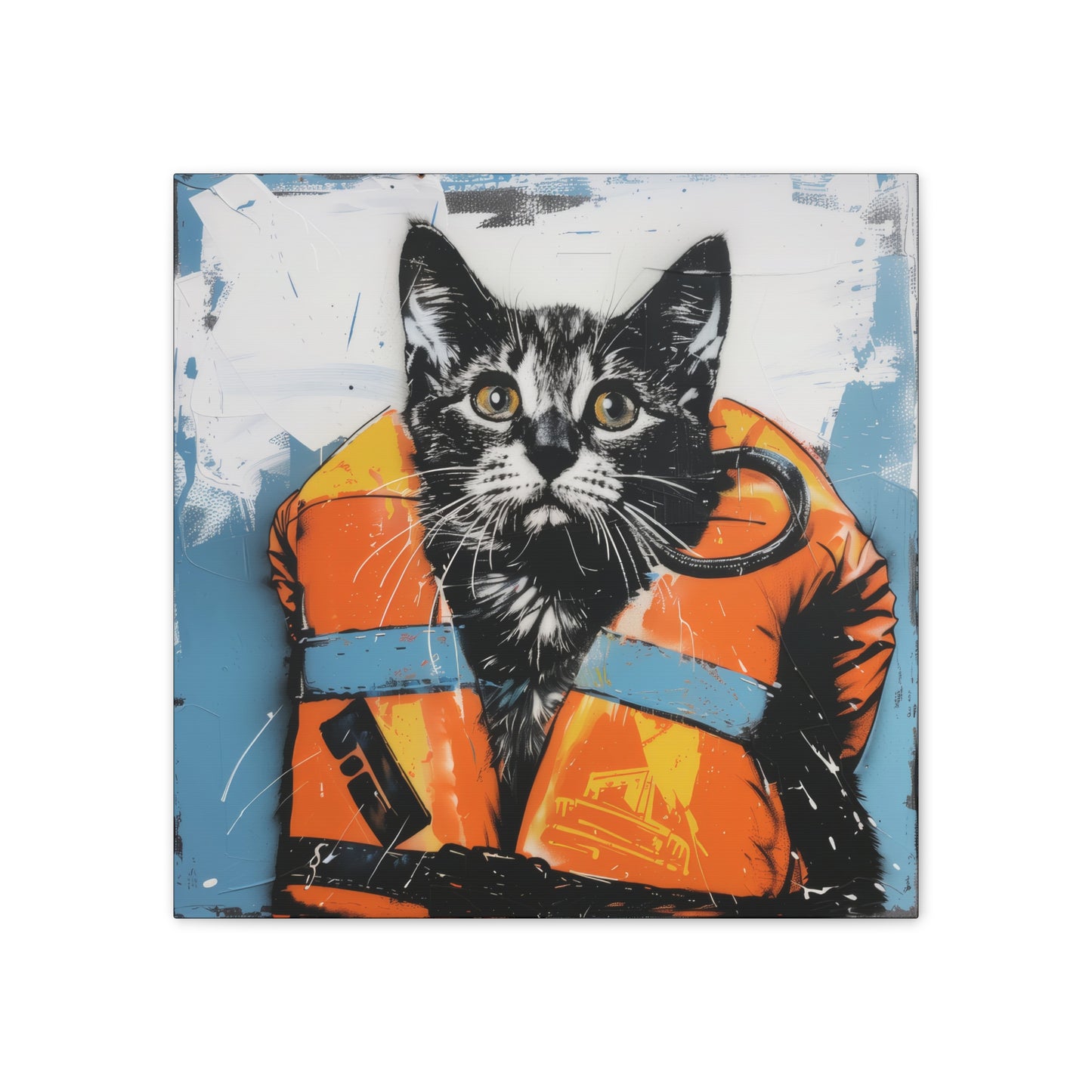 Rescue Cat - Canvas Stretched, 0.75"