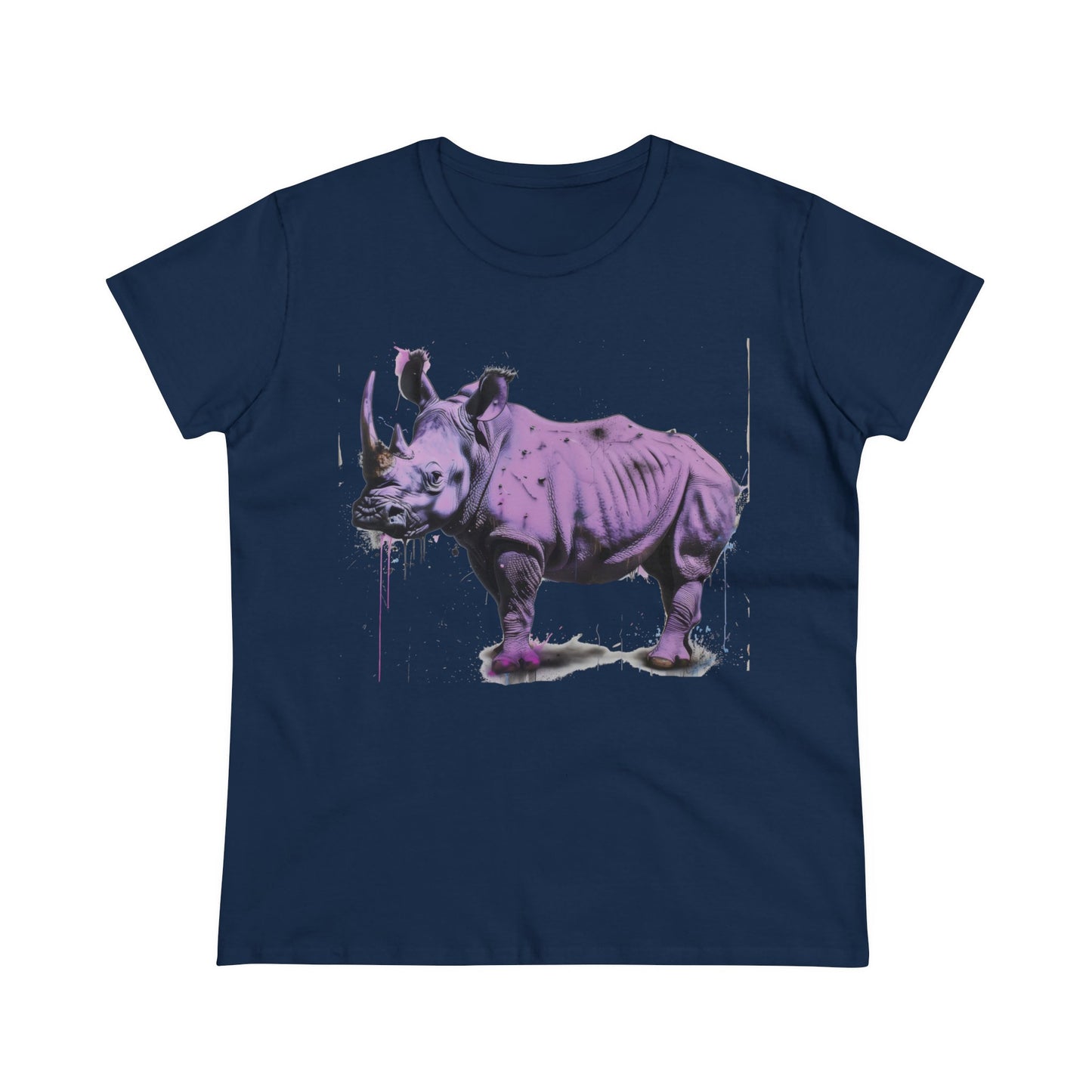 Purple Rhino - Women's Midweight Cotton Tee