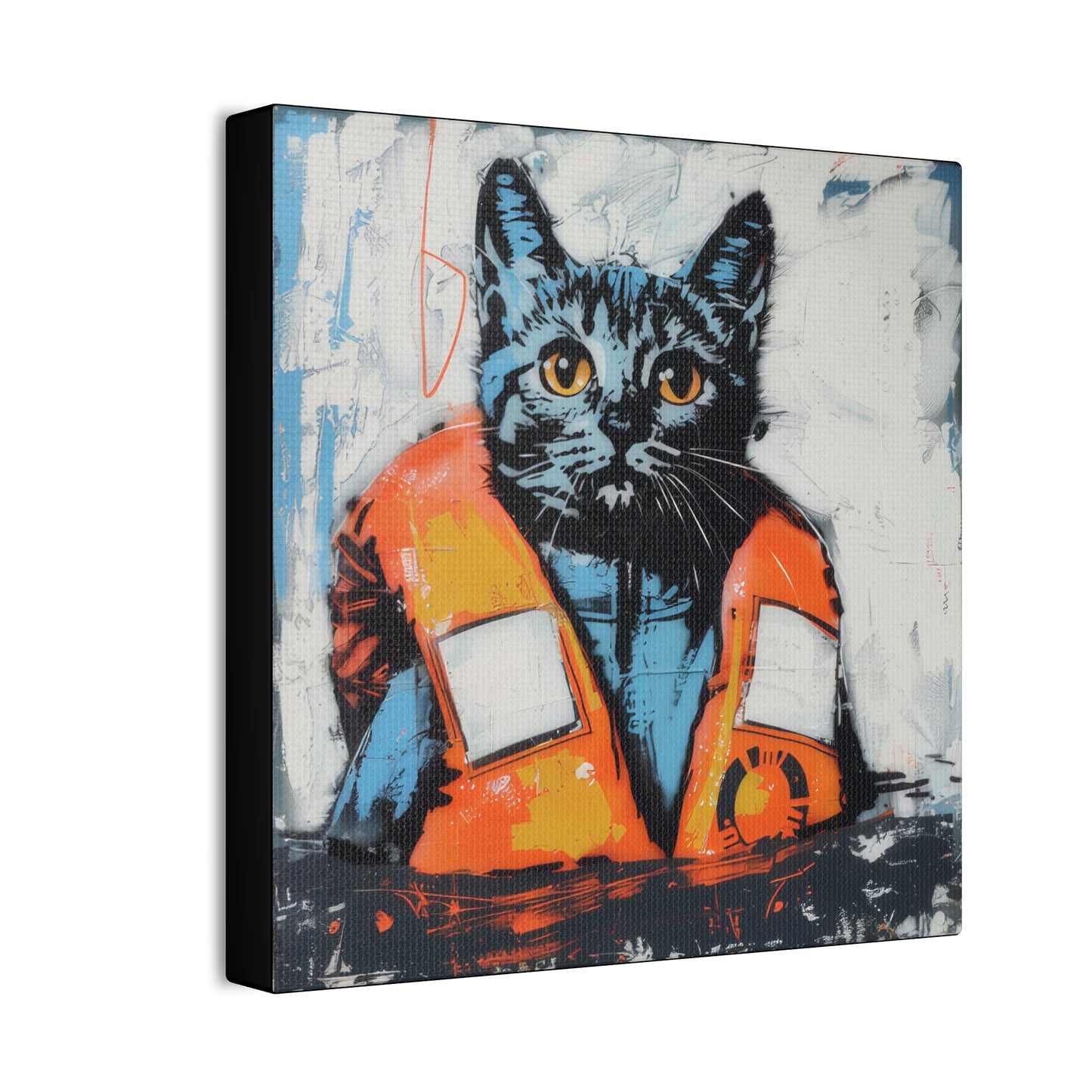 Rescue Cat - Canvas Stretched, 0.75"