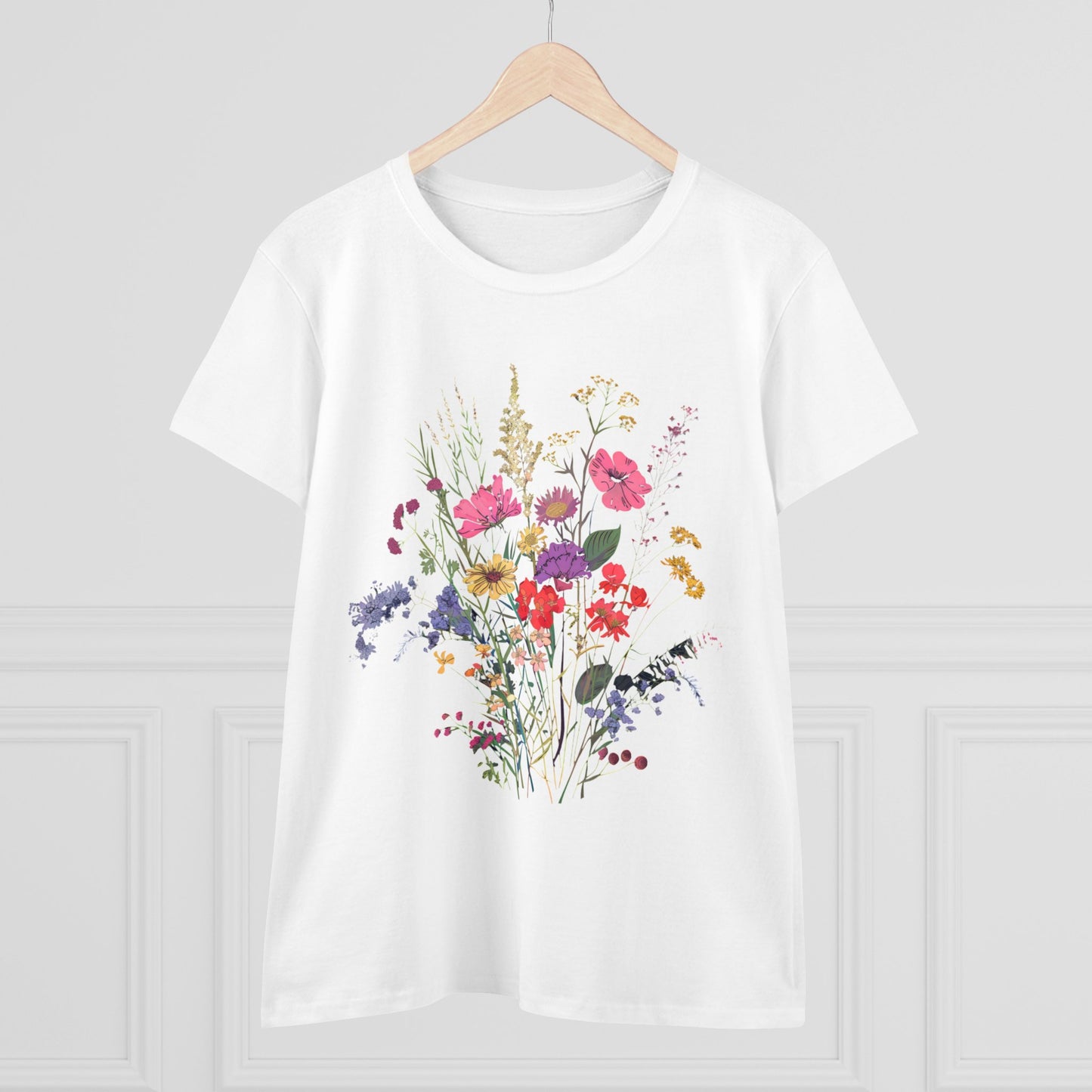 Wildflowers - Women's Midweight Cotton Tee