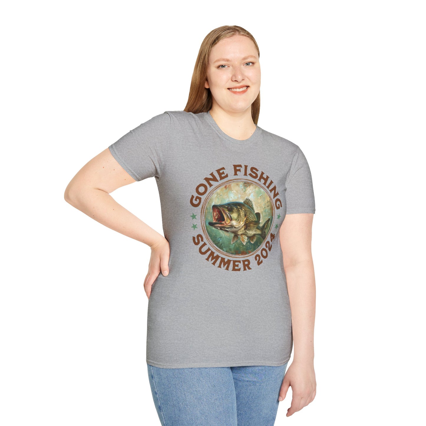 Gone Fishing - Unisex Softstyle T-Shirt