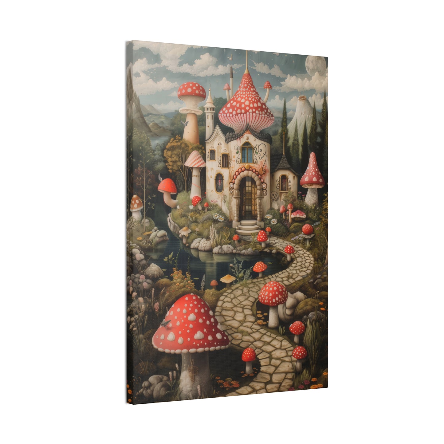 Mushroom Castle - Canvas Stretched, 0.75"