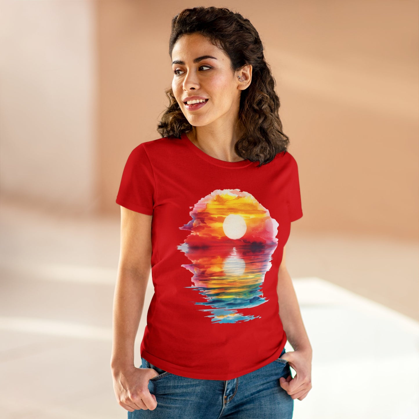 Sunrise - Women's Midweight Cotton Tee