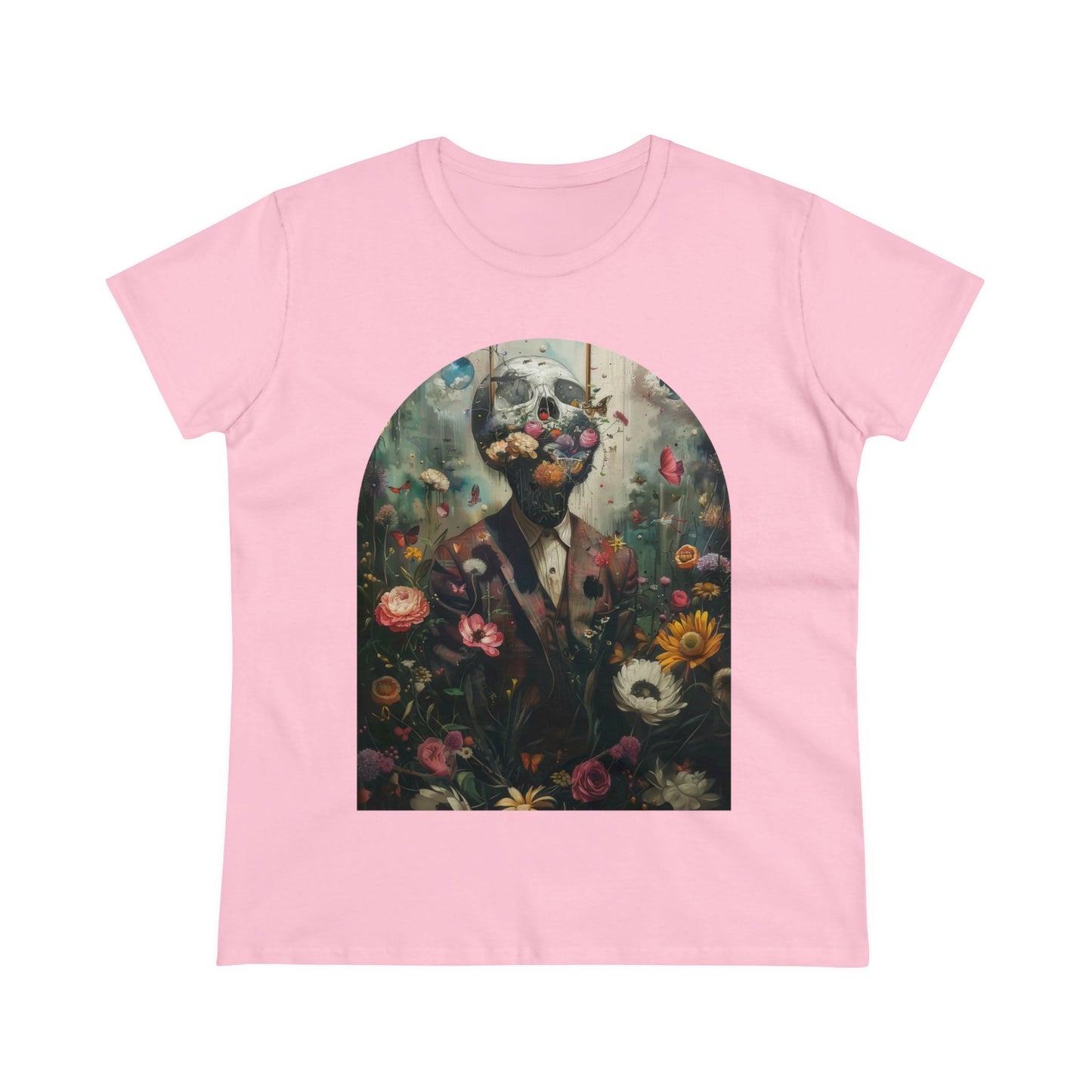 Flowers on My Mind - Women's Midweight Cotton Tee