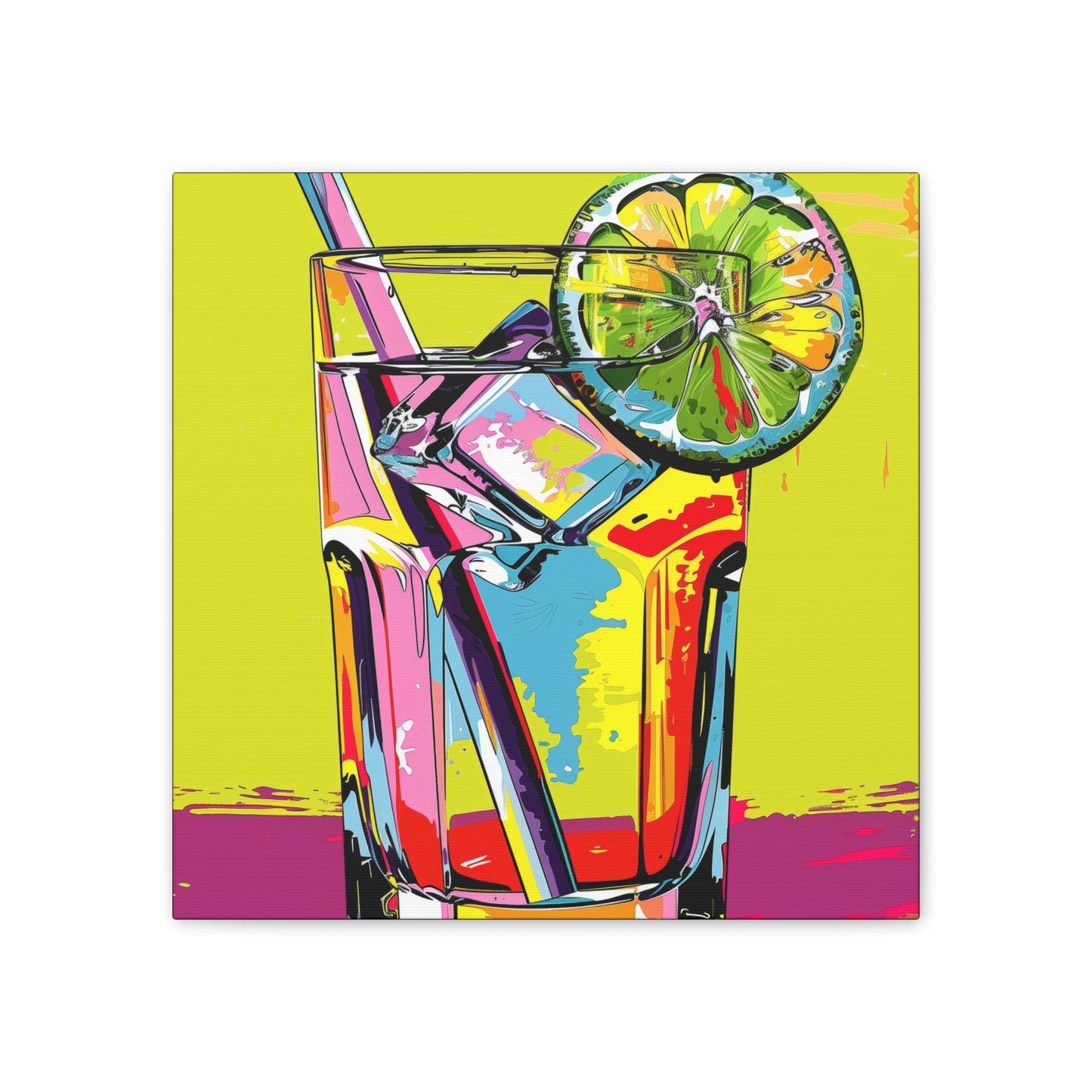 Summer Drinks - Canvas Stretched, 0.75"