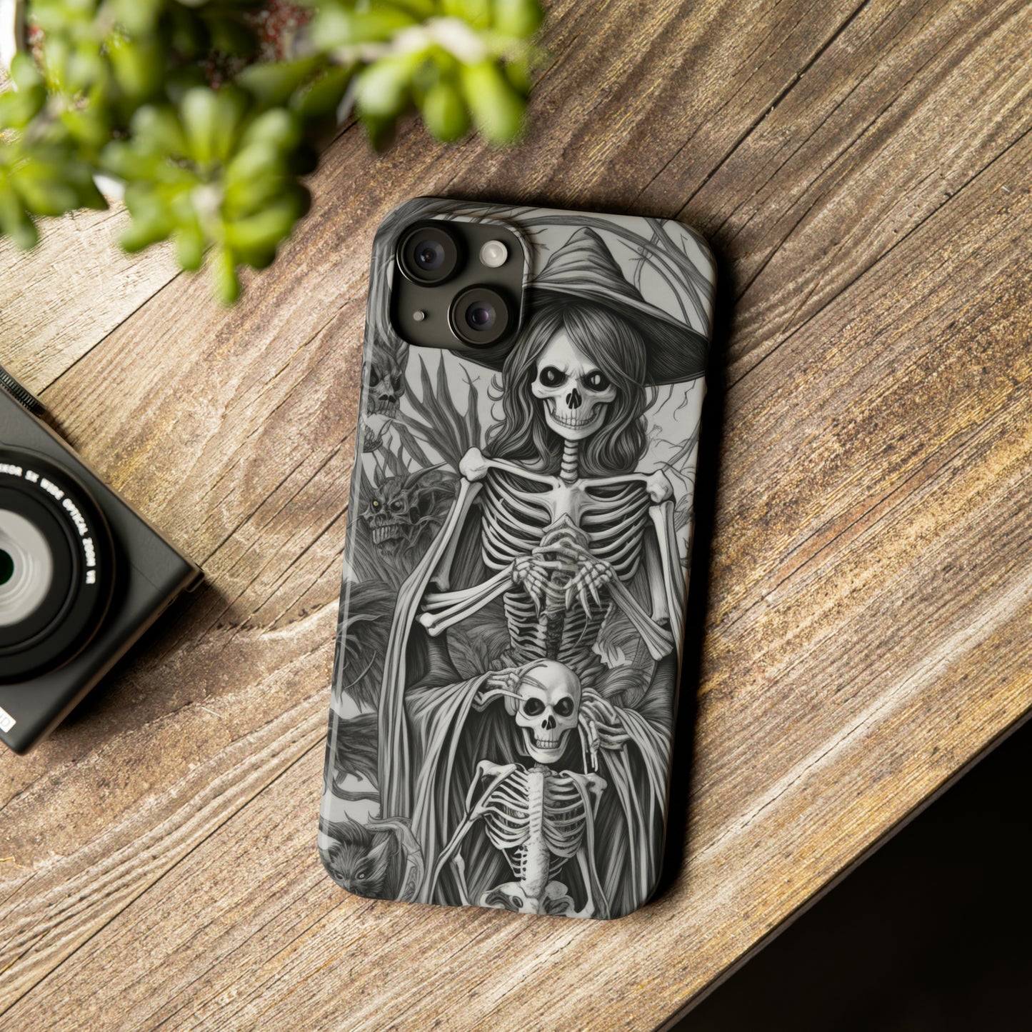 Skeleton Witch - Phone Case