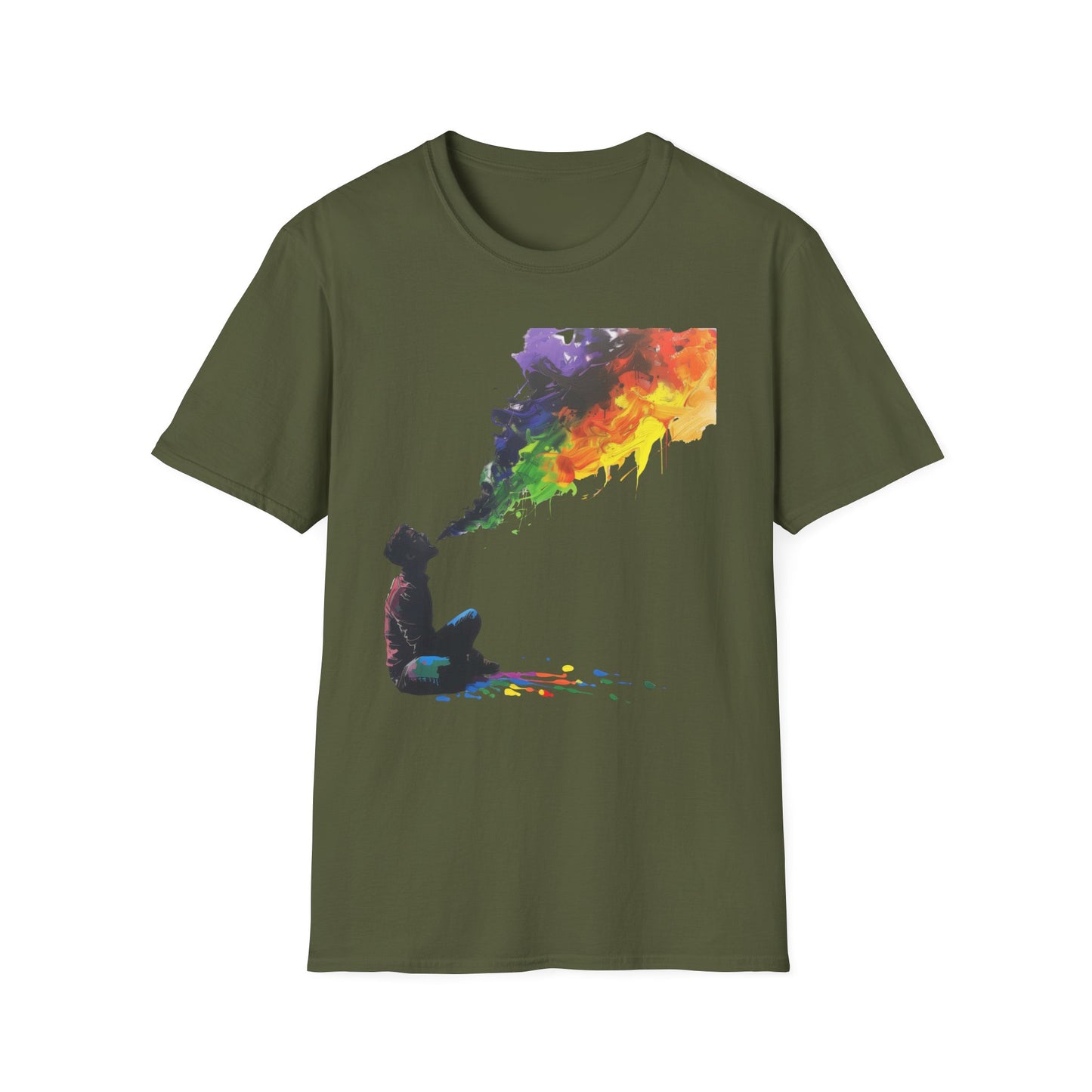 Rainbow Breath - Unisex Softstyle T-Shirt