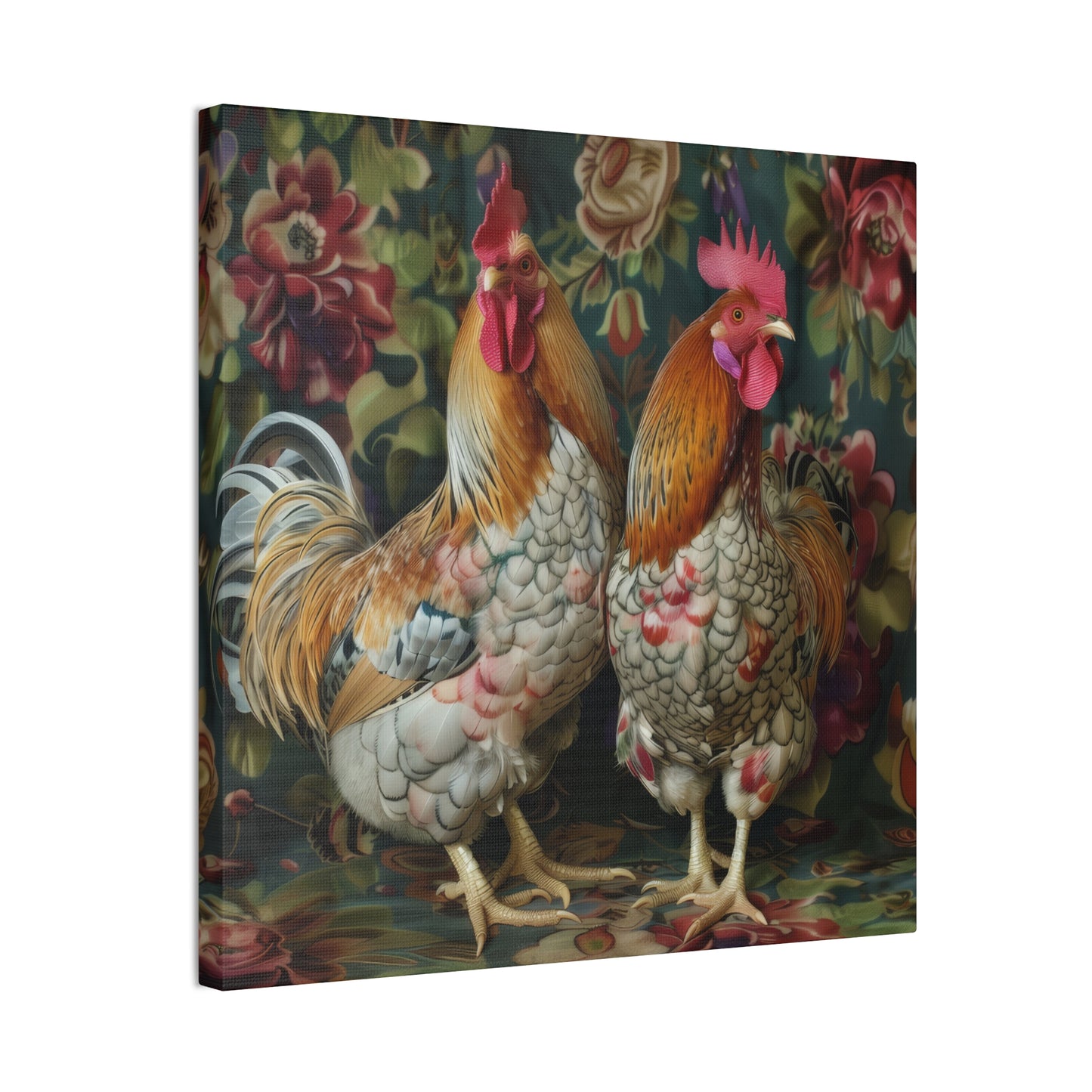 Chickens - Canvas Stretched, 0.75" - Canvas Stretched, 0.75"