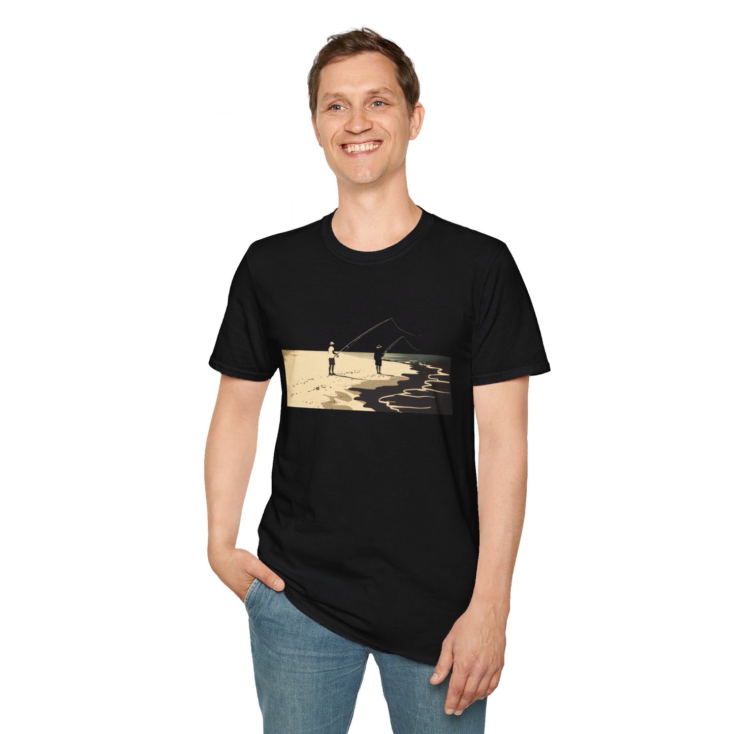 Surf Casting - Unisex Softstyle T-Shirt